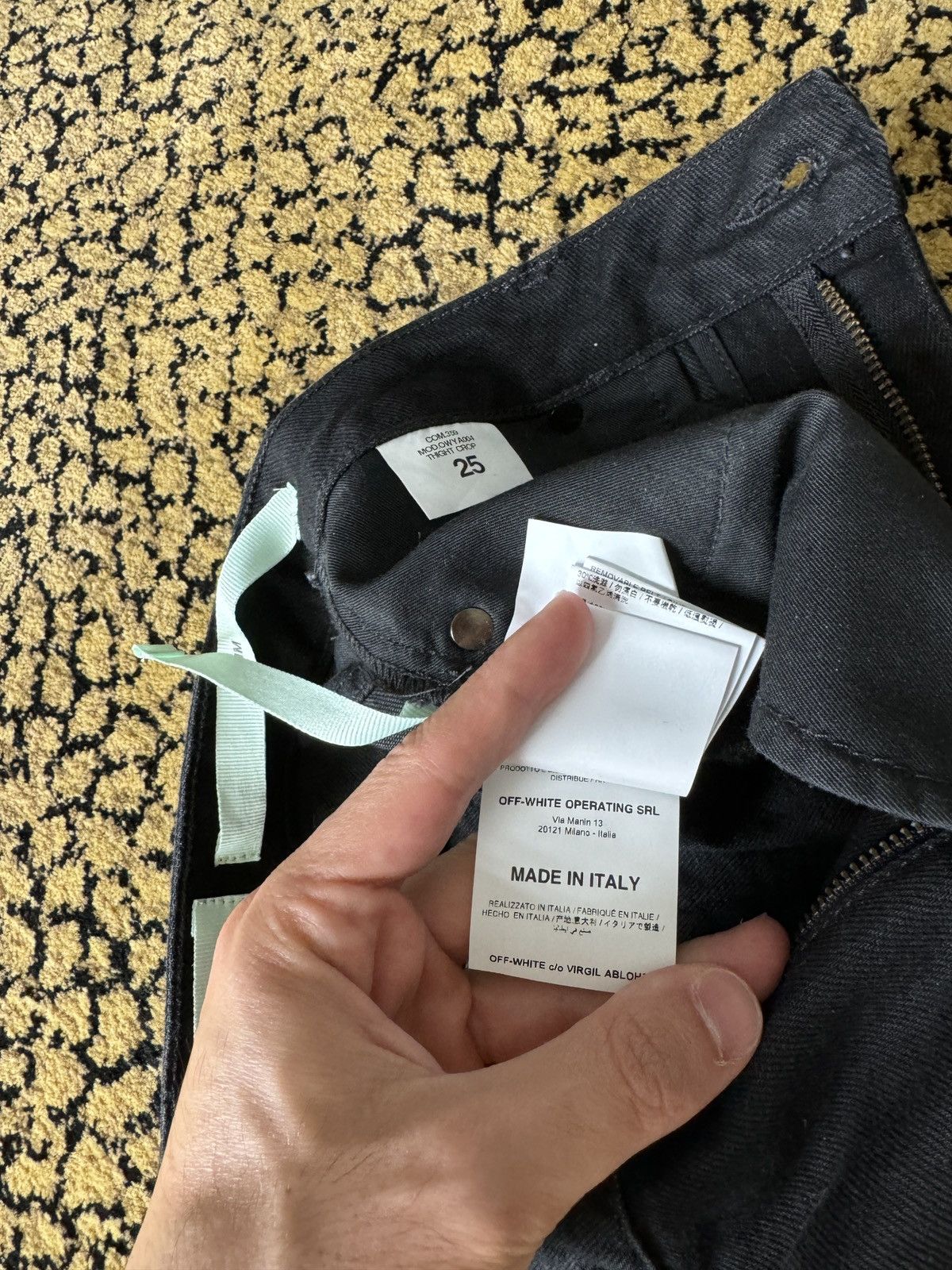 Off-White Off White Denim Black Size 25" / US 0 / IT 36 - 9 Thumbnail