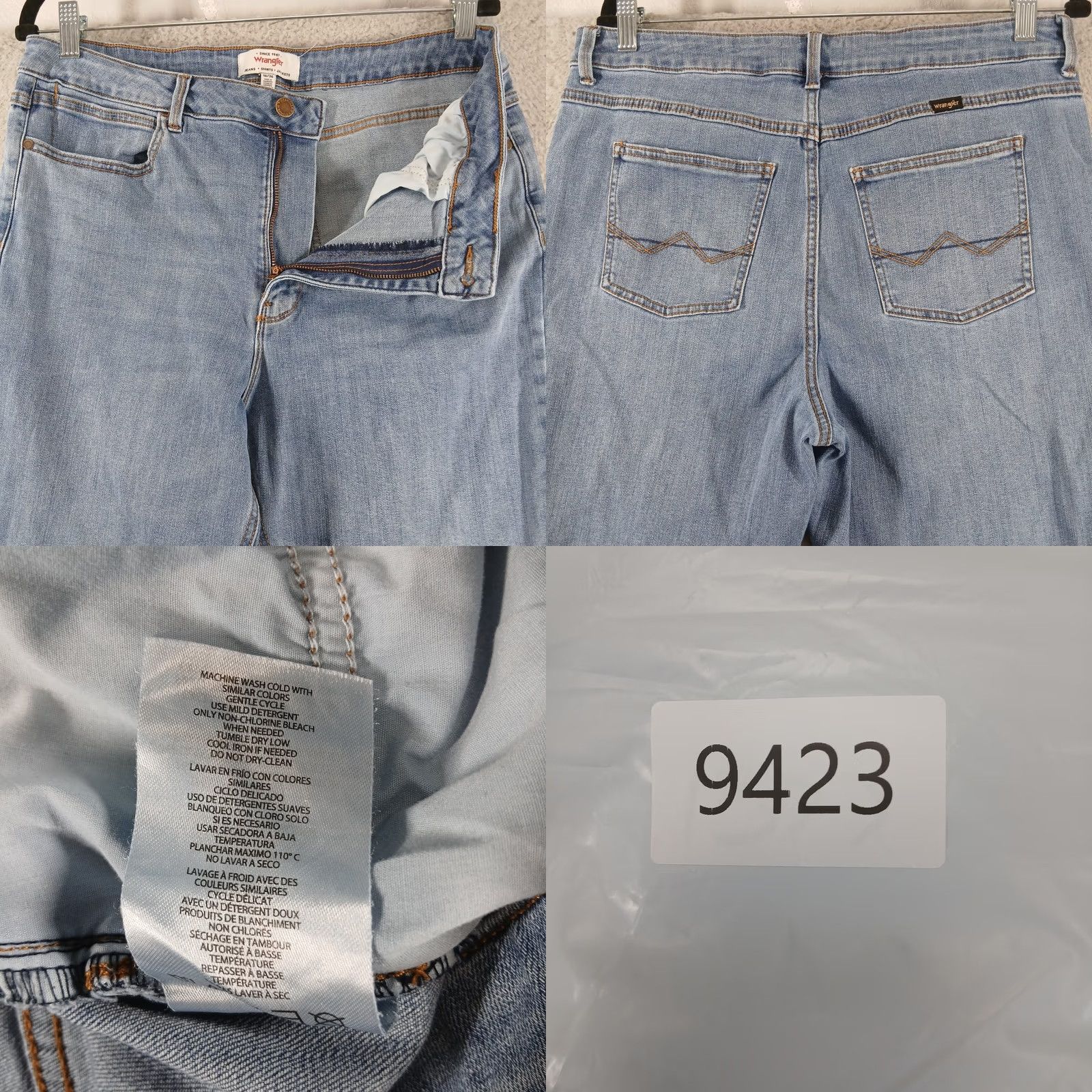 Wrangler Wrangler High Rise Bootcut Jeans Size 16/36 Light Wash Denim Size 38" / US 16 / IT 52 - 8 Thumbnail