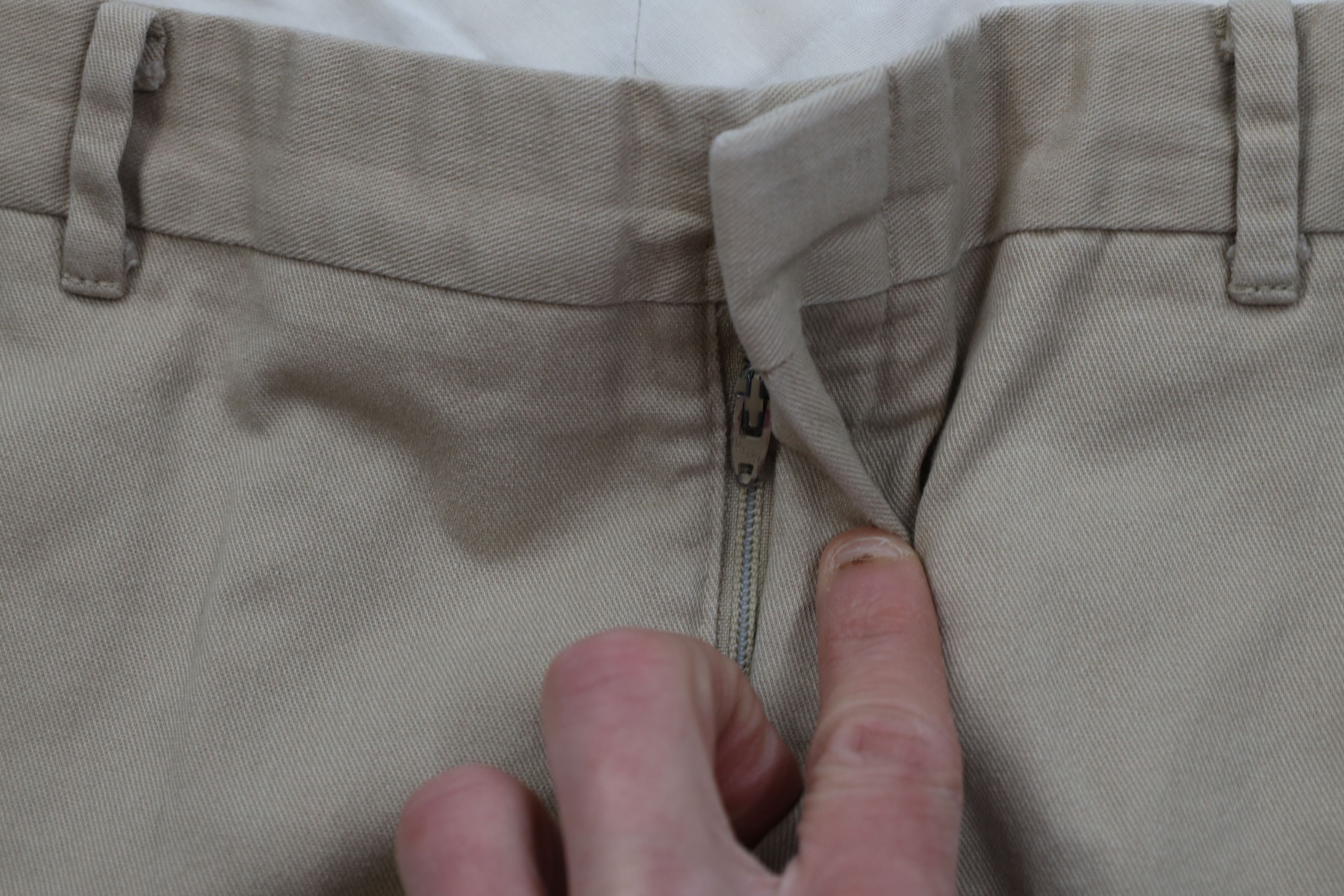 Vintage Vintage 70s Streetwear Wide Leg Chino Pants Beige Cotton USA Size US 34 / EU 50 - 9 Thumbnail