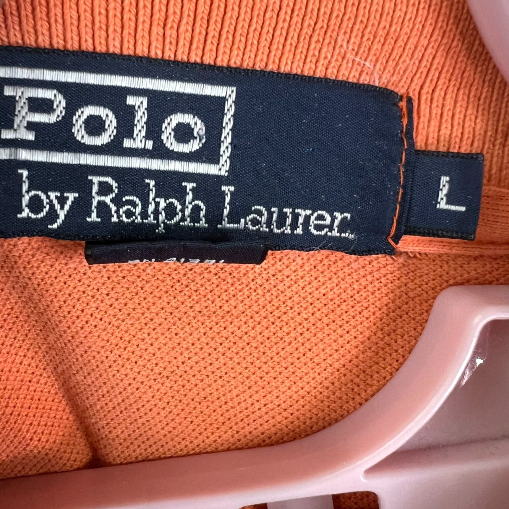 Ralph Lauren Ralph Lauren Polo Golf Shirt Mens L Orange USA Made Short Sleeve Polo Shirt Size US L / EU 52-54 / 3 - 5 Thumbnail