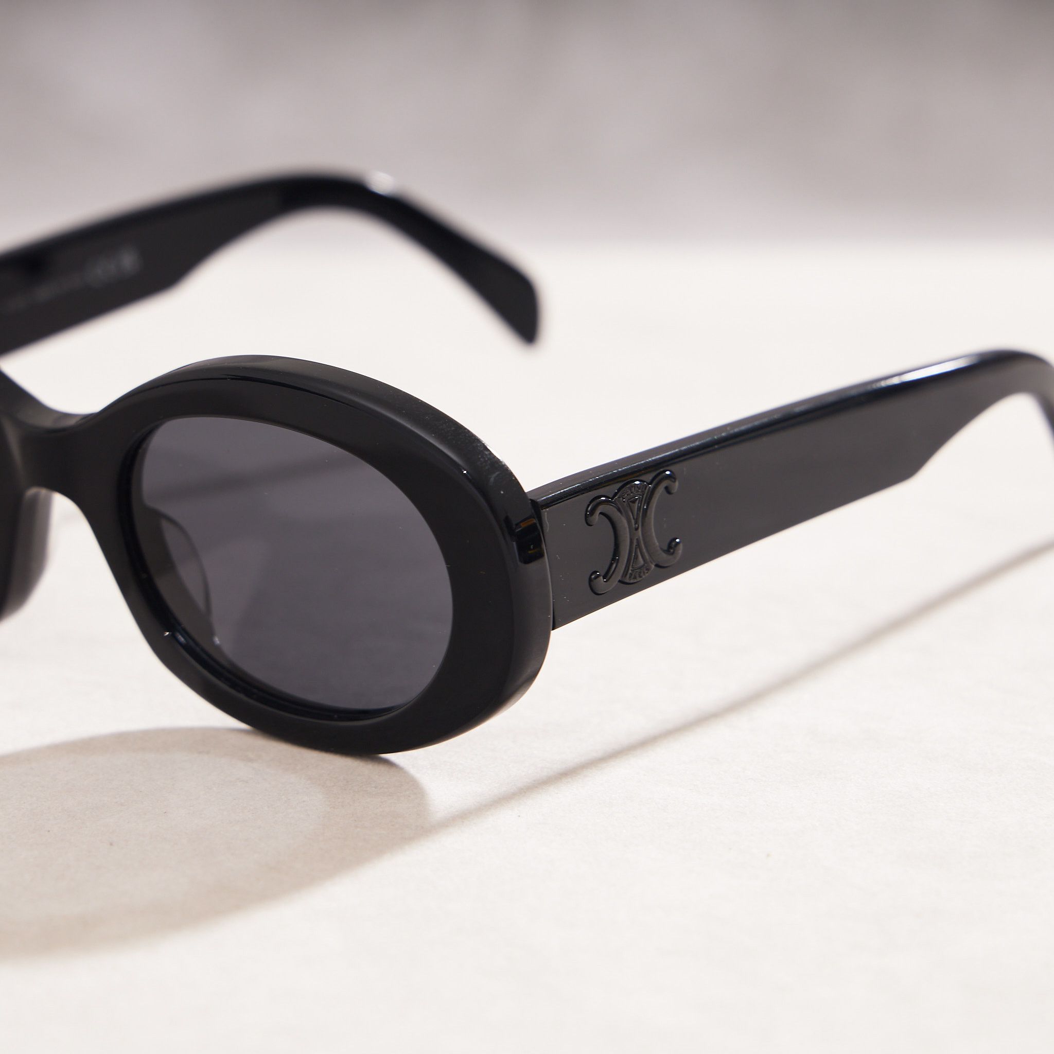 Celine CELINE Triomphe 01 Sunglesses In Acetate BLACK Size ONE SIZE - 6 Thumbnail