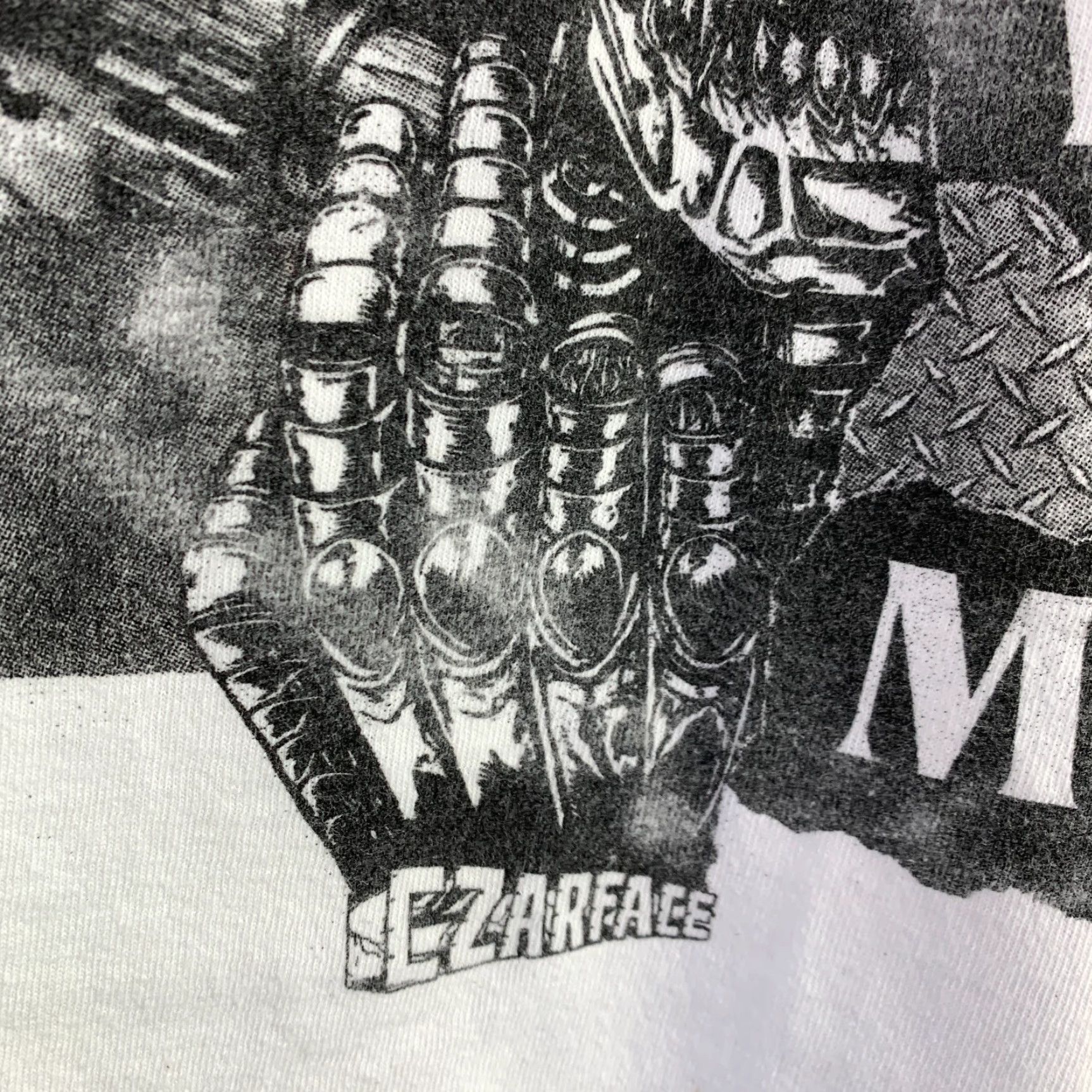 Gildan VINTAGE Meddle With Metal Czarface Band Tee T-Shirt 2XL Gildan White 100% Cotton Size US XXL / EU 58 / 5 - 5 Thumbnail