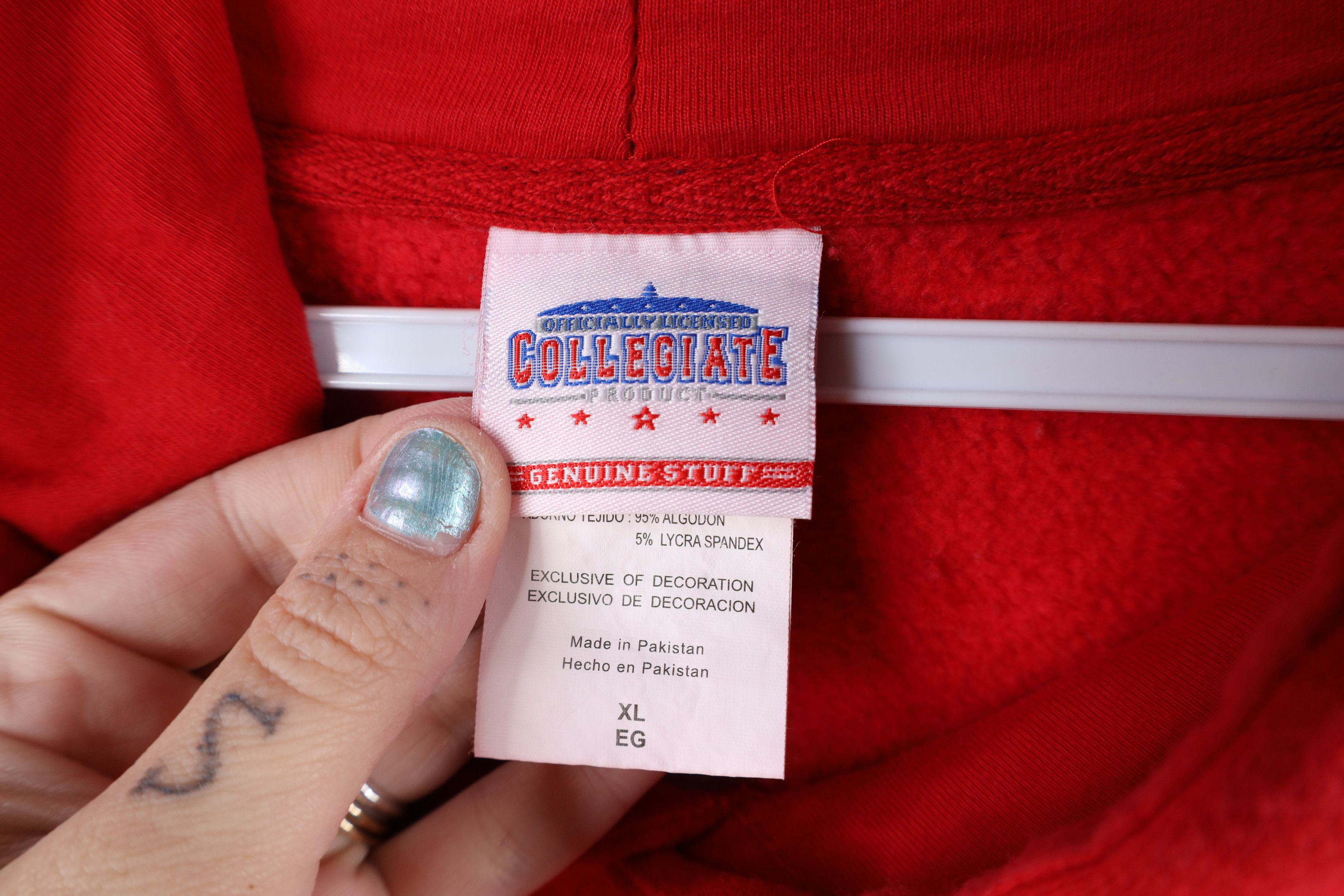 Vintage Vintage Out Heavyweight Ohio State University Hoodie Red Size US XL / EU 56 / 4 - 8 Thumbnail