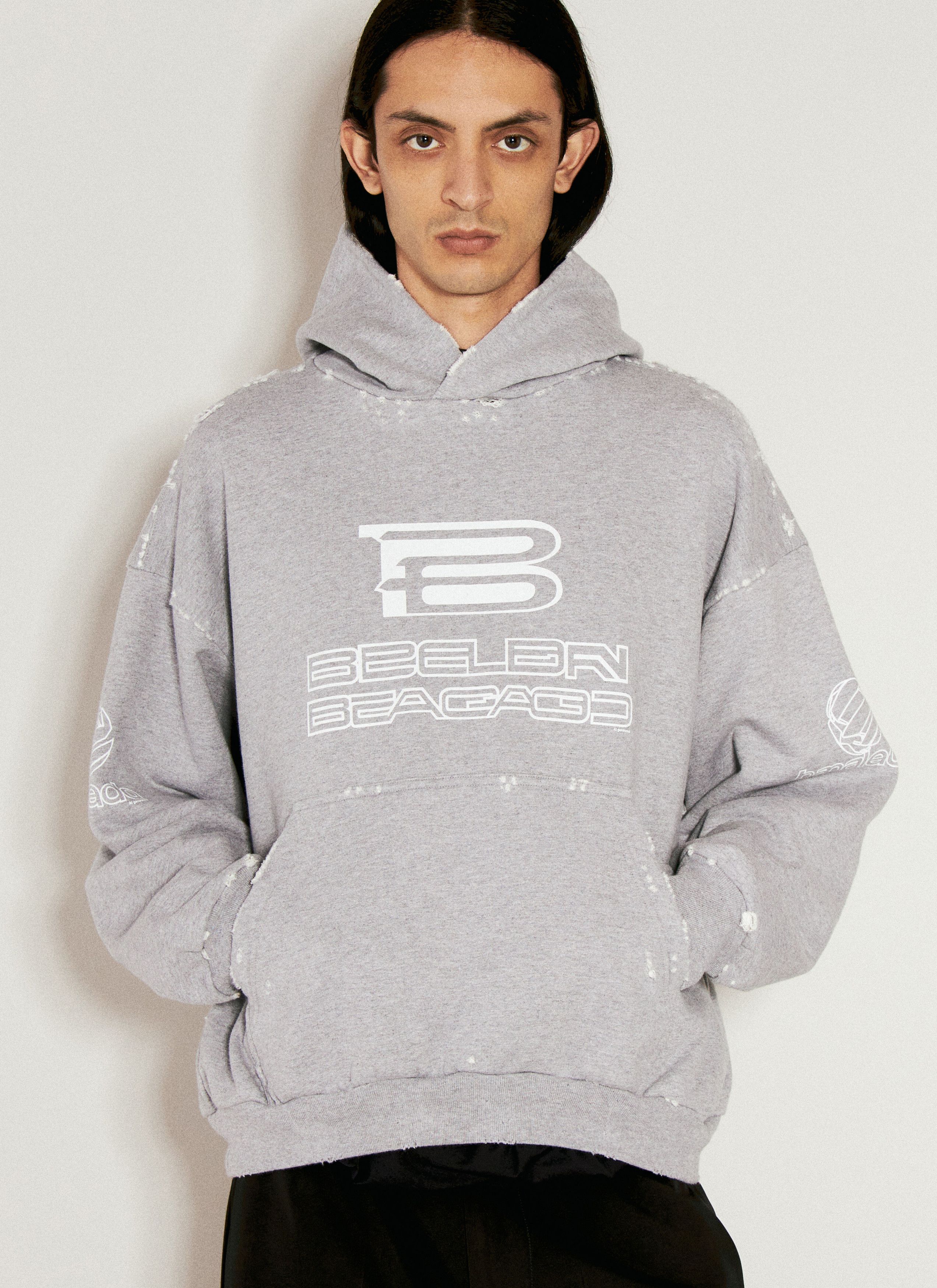 o1tr1nto0725 Medium Fit Hoodie in Heather Grey