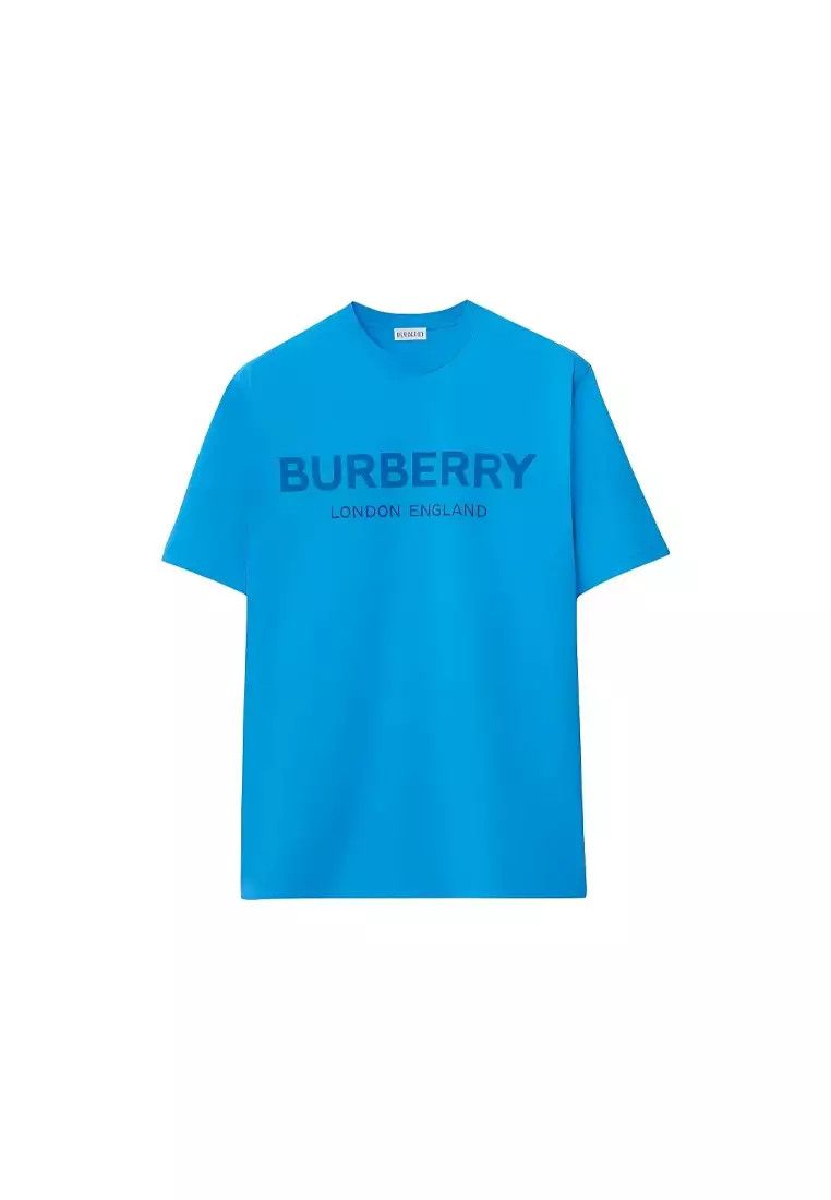 Burberry o1w1db10326 Ellison Logo T-Shirt in Blue Size US S / EU 44-46 / 1 - 1 Thumbnail