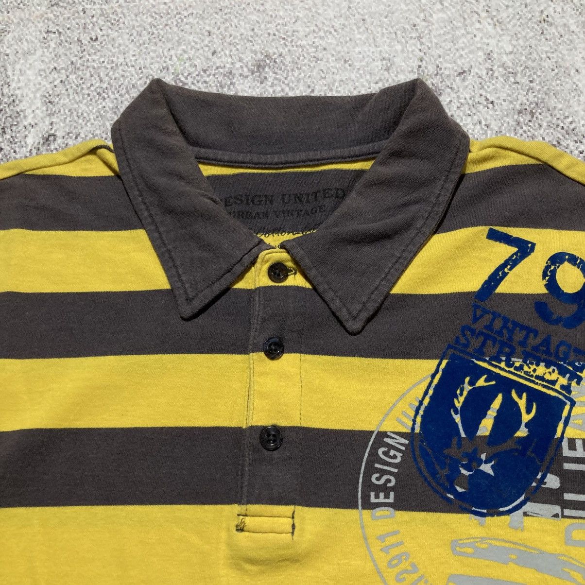 Japanese Brand 2000s Design United Poem Striped Longslevee Punk Lgb Style Size US L / EU 52-54 / 3 - 6 Thumbnail