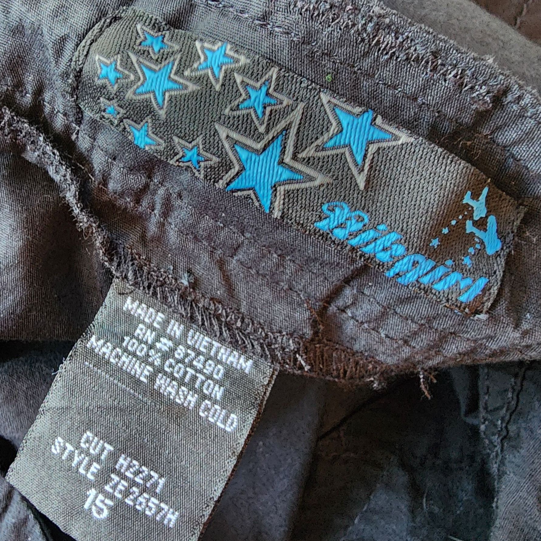 Other Vintage Kikgirl Juniors 15 Pants Parachute Capri Black Rave Size 36" / US 14 / IT 50 - 8 Thumbnail