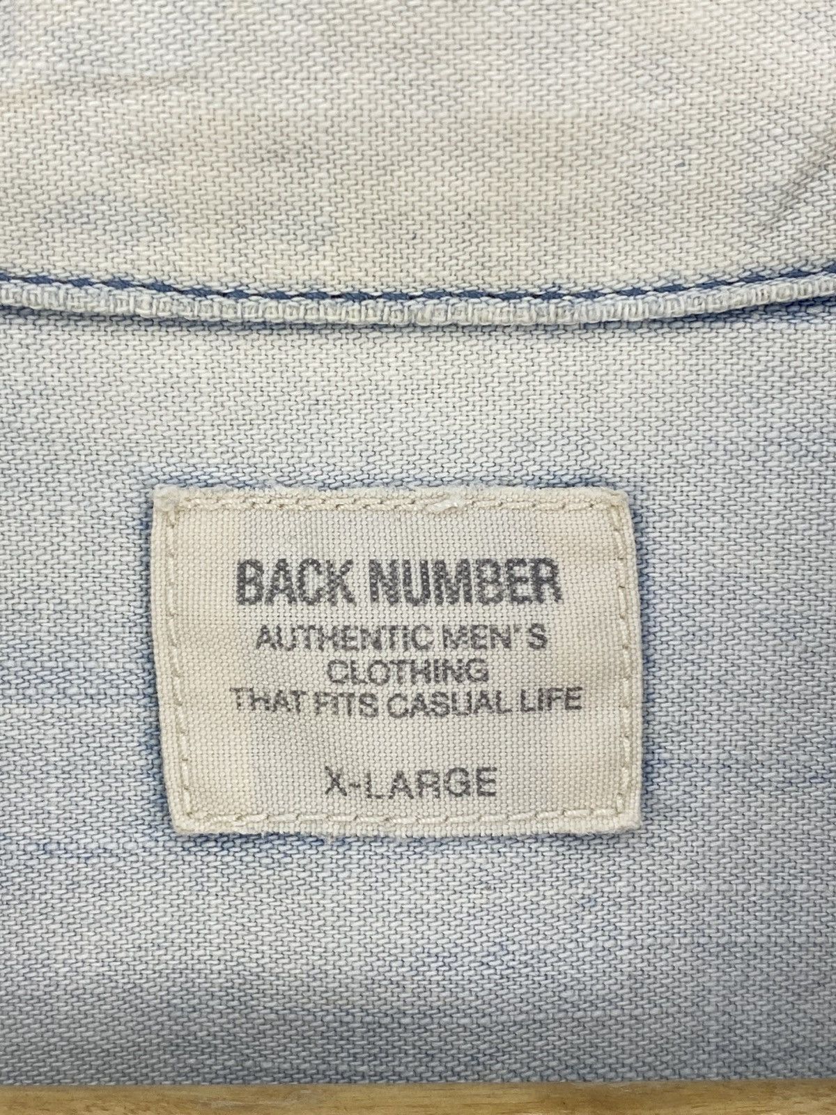 Flannel Back Number Flannel Shirts Button Up Double Pocket Size US L / EU 52-54 / 3 - 11 Thumbnail
