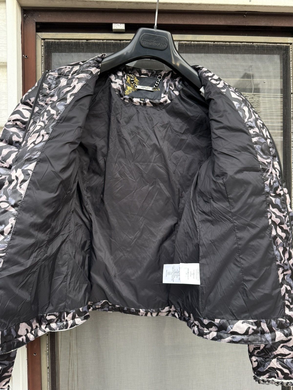 Ed Hardy Ed Hardy Quilted Down Jacket Chain Details Tiger XS(Fits S) Size XS / US 0-2 / IT 36-38 - 12 Thumbnail