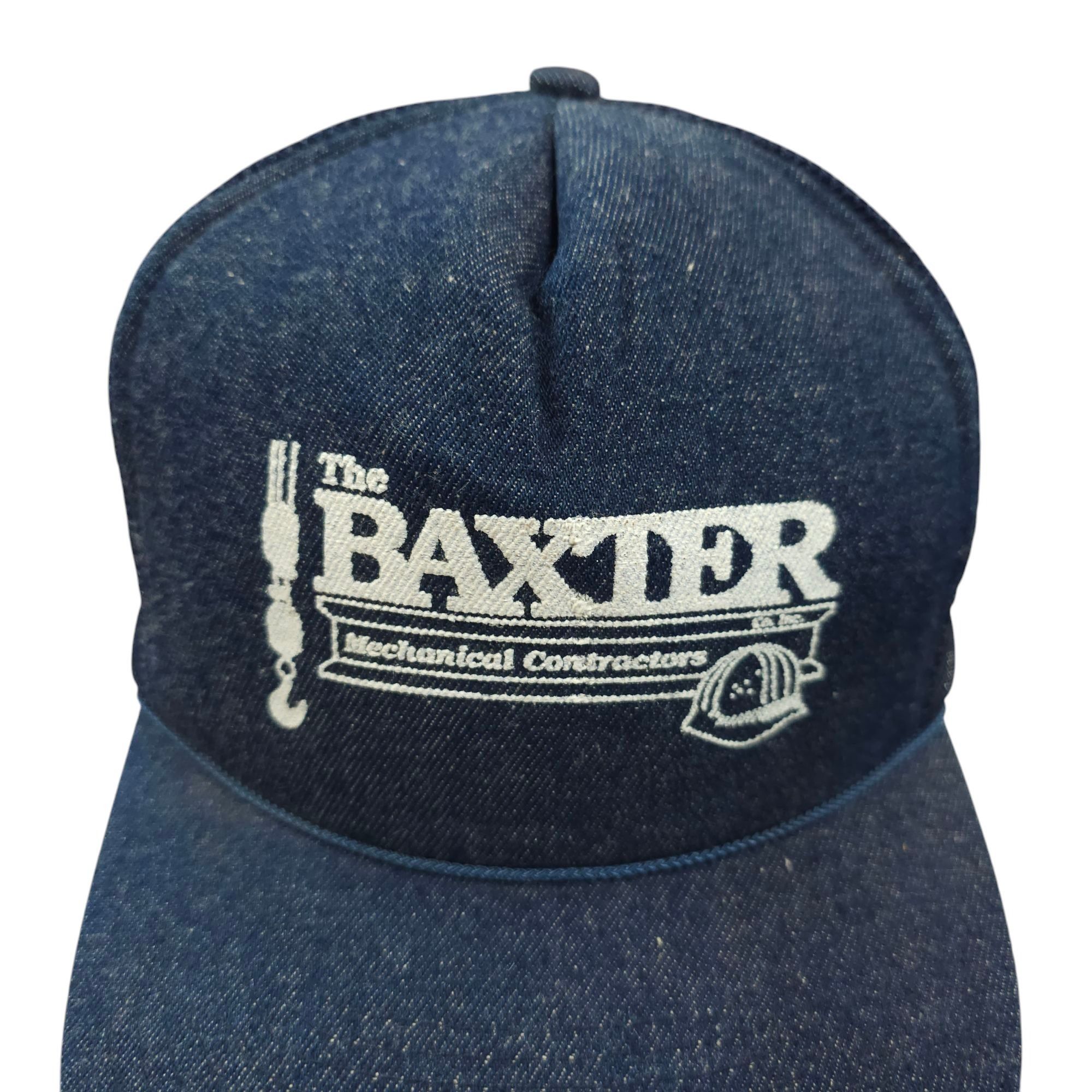 Other Baxter Mechanical Contractors Mesh Snapback Cap Vintage 80s Size ONE SIZE - 7 Thumbnail