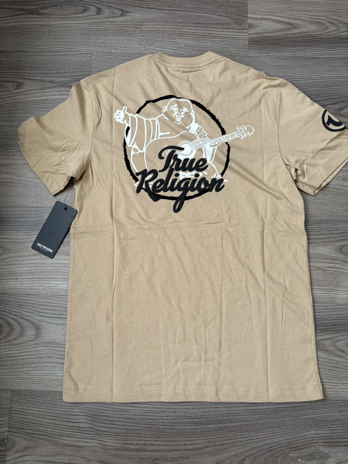 True Religion True Religion Cream & Black T-Shirt Size US S / EU 44-46 / 1 - 1 Thumbnail