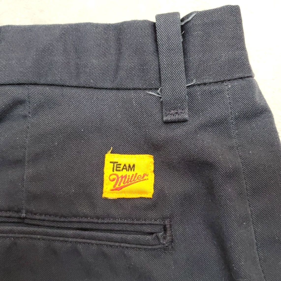 Vintage VTG Team Miller Beer Shorts Men 42 Blue Pleated Cargo Work Delivery Made in USA Size US 42 / EU 58 - 6 Thumbnail