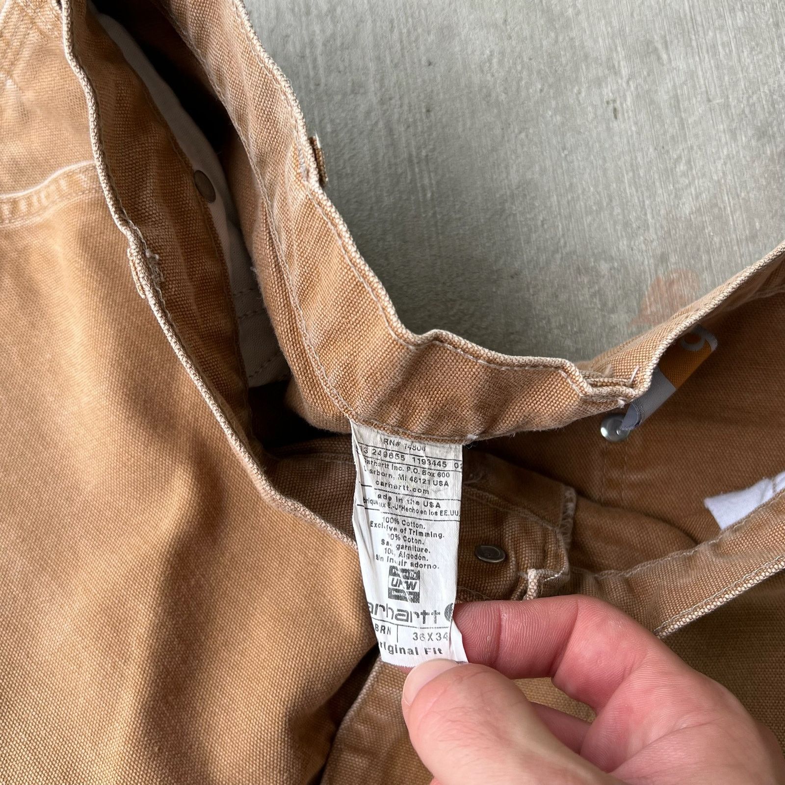 Carhartt × Vintage Carhartt brown double knee work wear carpenter pants Size US 34 / EU 50 - 7 Thumbnail