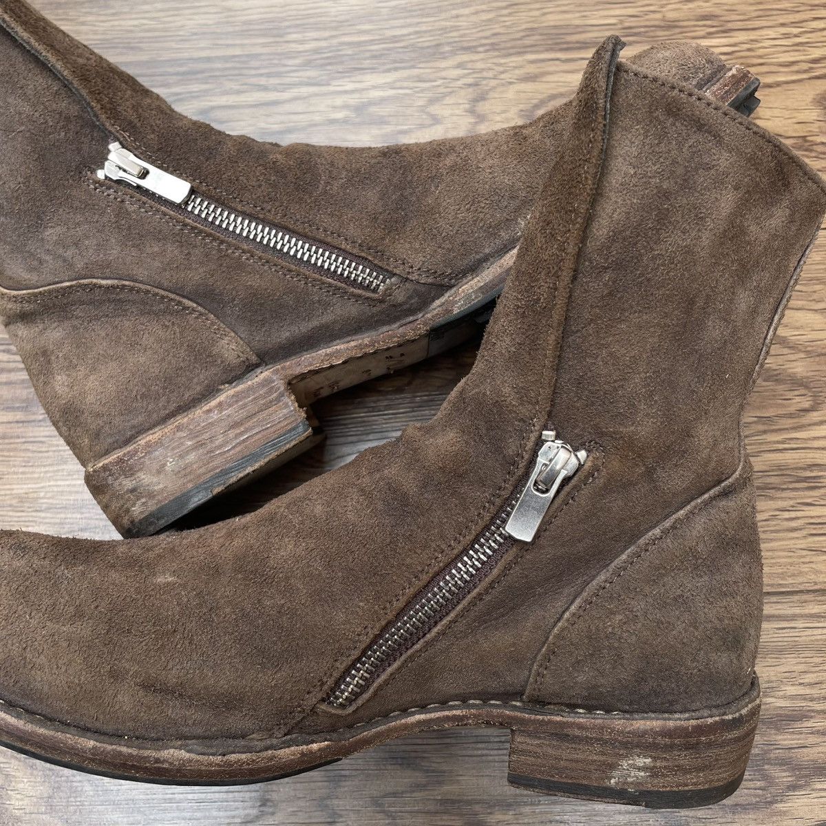 Officine Creative Officine Creative Lexikon 551 Brown Suede Zipped Boots Size US 5.5 / EU 38 - 7 Thumbnail