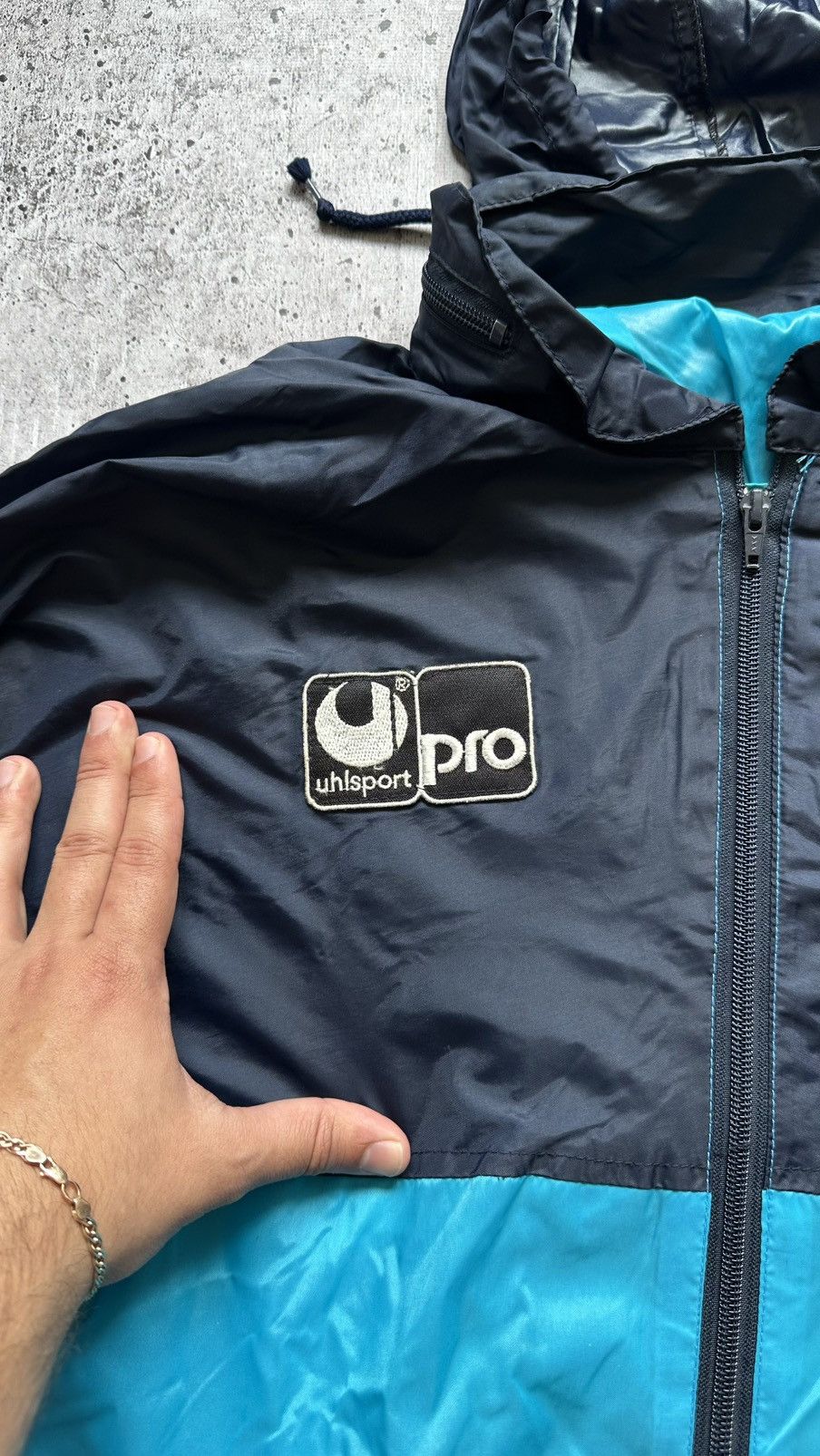 Vintage 1990 Uhlsport Inter Milan Training Light Jacket Size US L / EU 52-54 / 3 - 10 Thumbnail