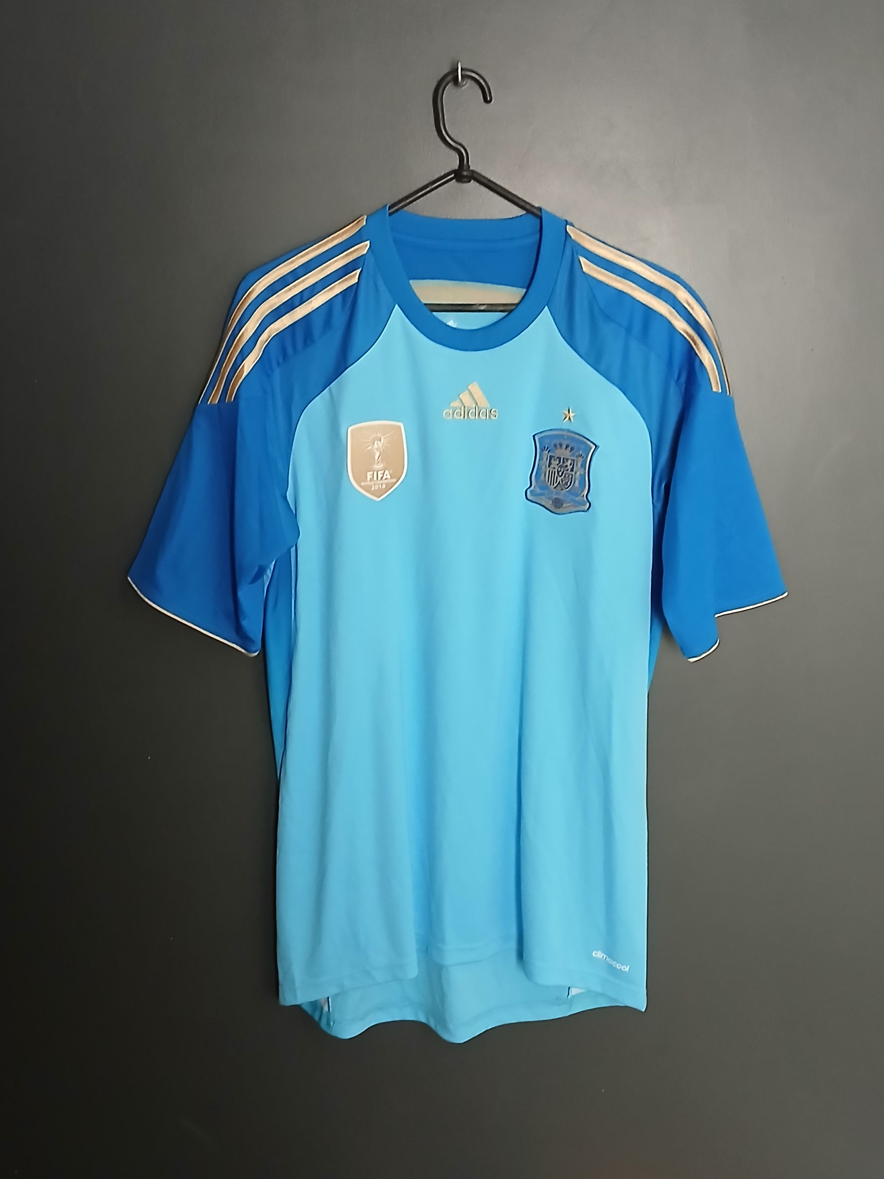 Spain National Team 13/14 Goalkeeper Football Jersey T-Shirt