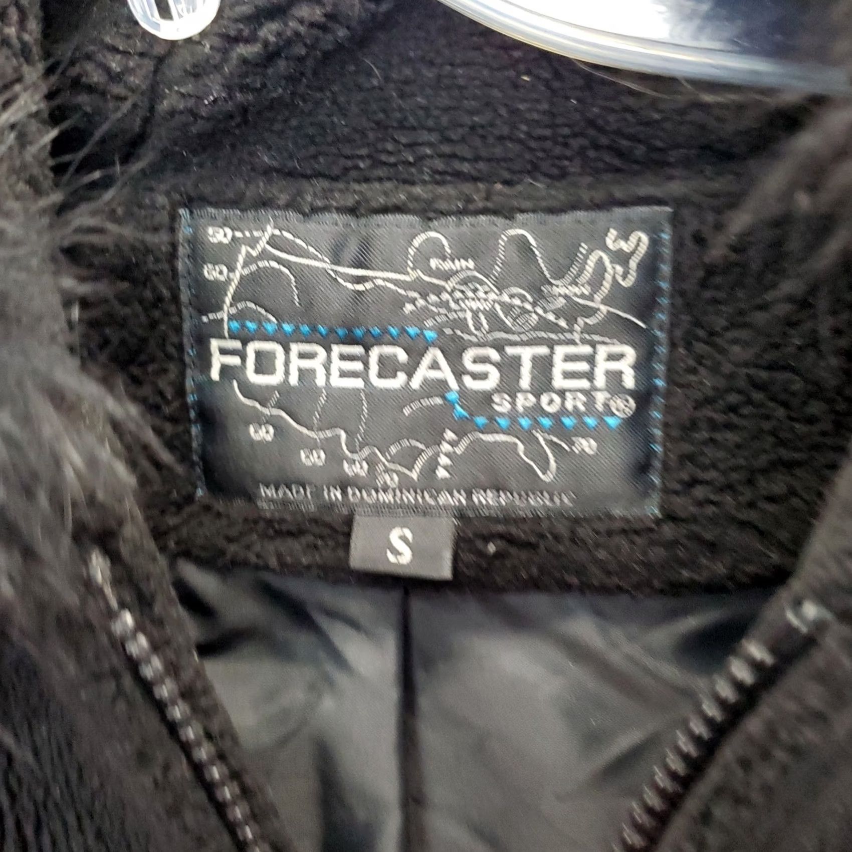 Vintage Forecaster Sport Jacket Womens Small Black Hooded Fleece Zip Pockets Size S / US 4 / IT 40 - 6 Thumbnail