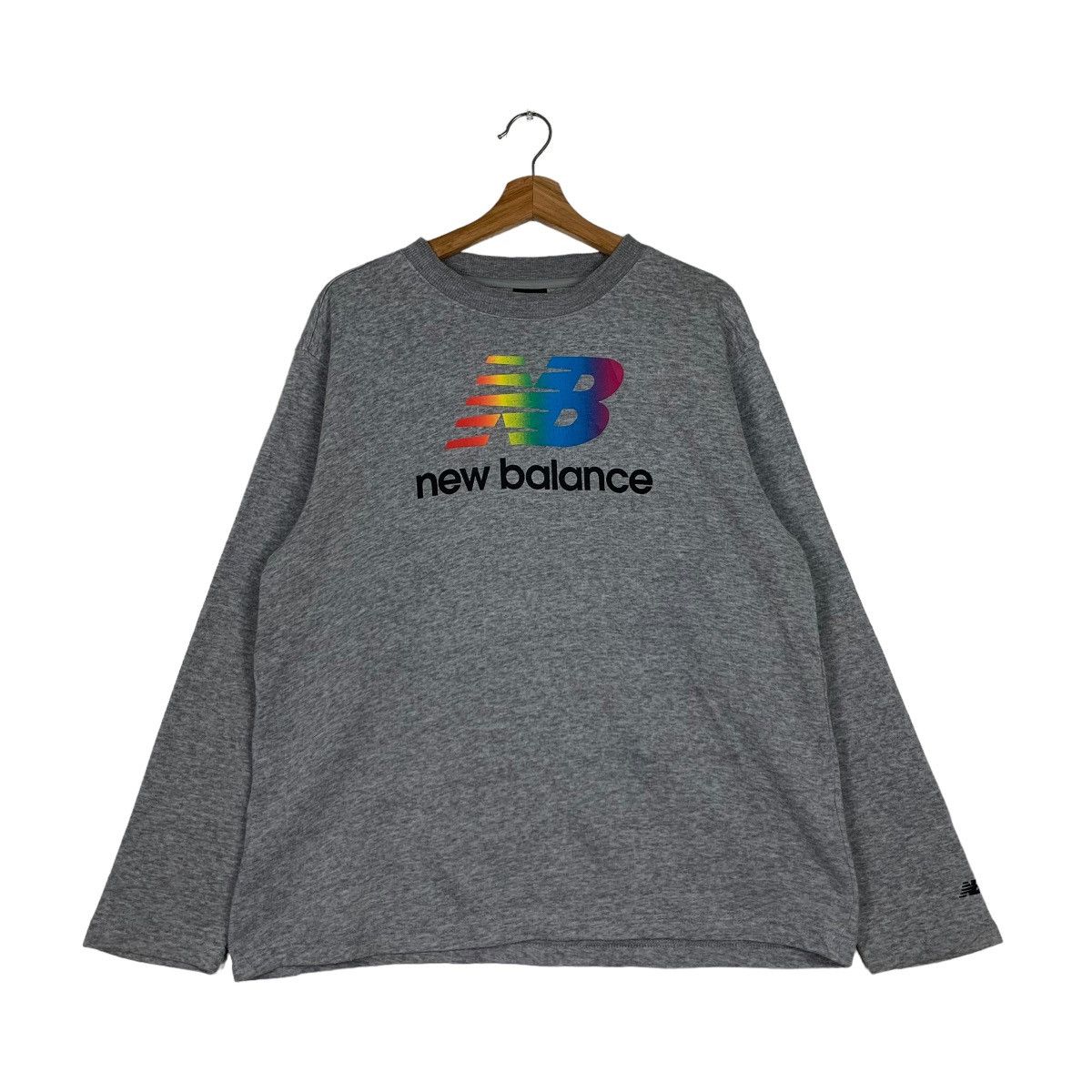 New Balance NEW BALANCE Colorful Big Logo Sweater #0204-C10 Size US L / EU 52-54 / 3 - 1 Thumbnail