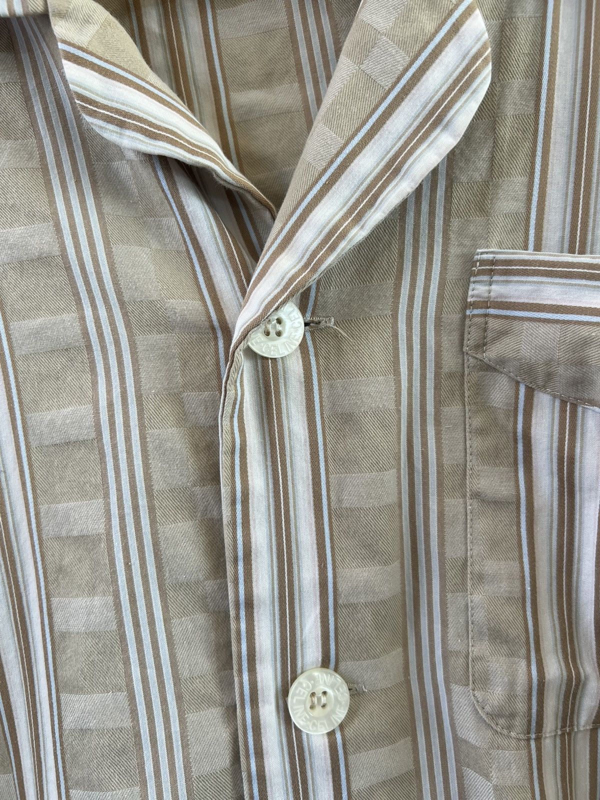 Celine × Vintage Vintage Early 90s Celine Pajamas Shirt Sz Medium Size M / US 6-8 / IT 42-44 - 13 Thumbnail