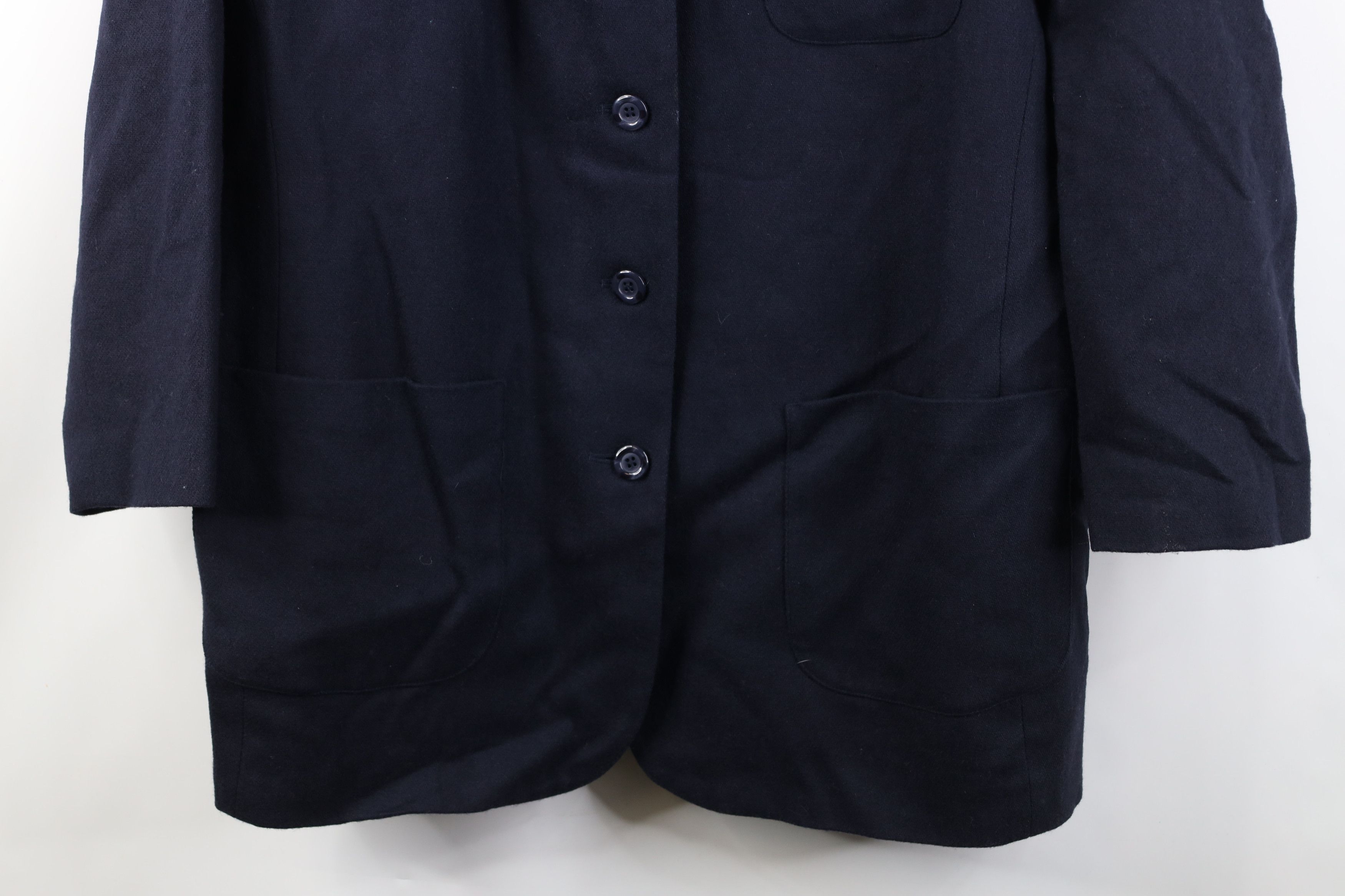 Vintage Vintage 90s Lane Bryant Button Collared Jacket Navy Blue Size XXL / US 16-18 / IT 52-54 - 3 Thumbnail