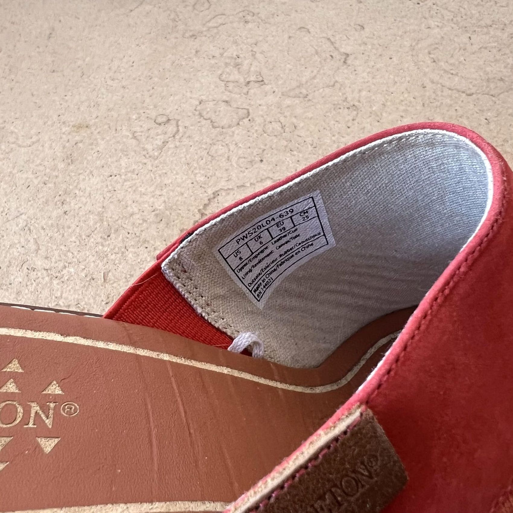 Pendleton Pendleton Sandals Womens Size 8 Red Suede Wedge Slides Open Toe Jacquard Mules Size US 8 / IT 38 - 5 Thumbnail