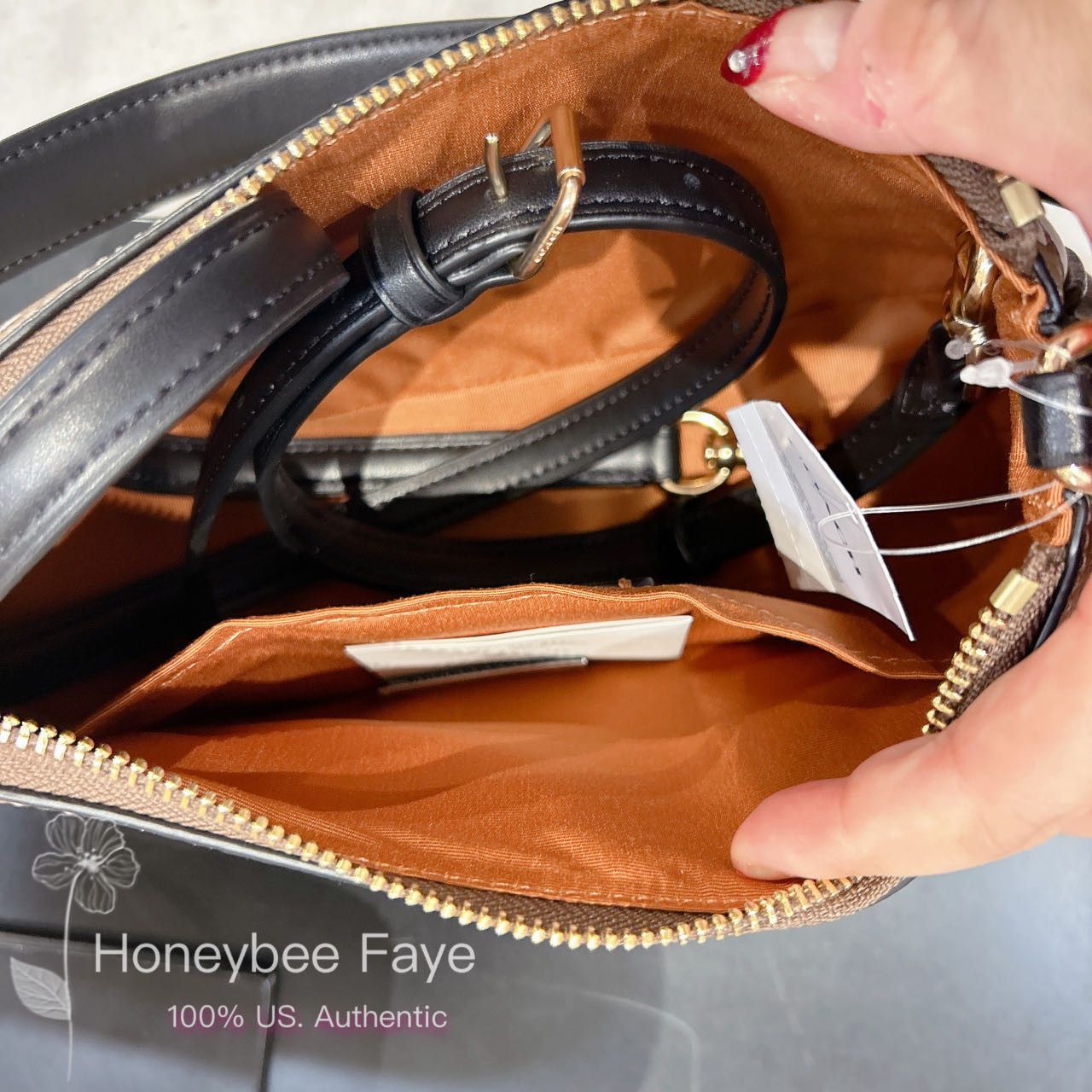 Coach Teri Shoulder Bag In Signature Canvas With Floral CZ586 Size ONE SIZE - 6 Thumbnail