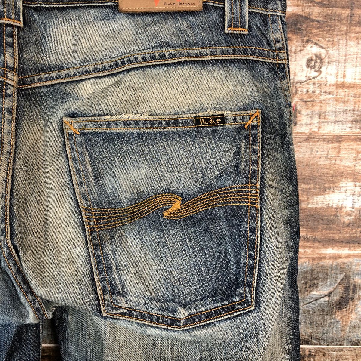 Nudie Jeans DL Nudie Jeans Blue Distressed Denim Pants #C139 Size US 31 - 16 Thumbnail