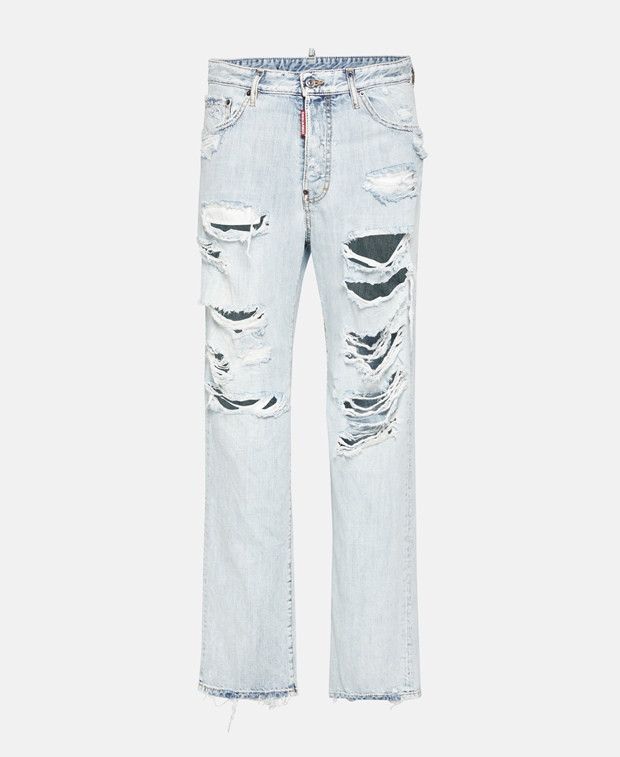 Dsquared2 Destroyed 642 jean Straight leg jeans Size 48R - 1 Thumbnail