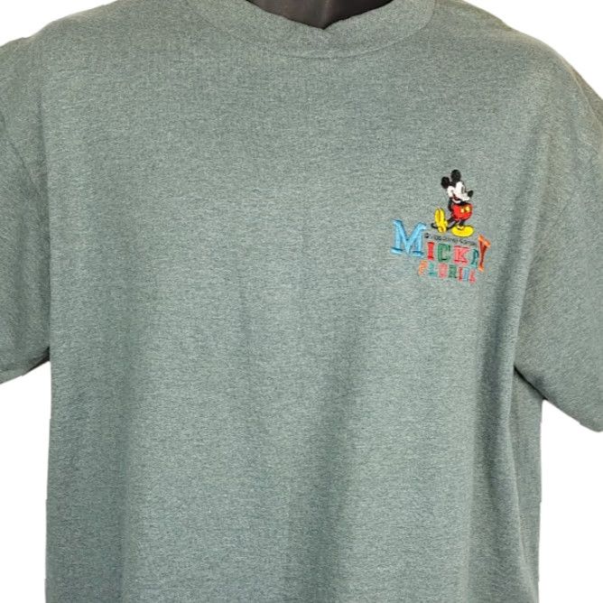 Vintage VINTAGE Mickey Mouse T Shirt Mens Large Green 90s Walt Disney Made In USA Disney Shirt Mens Large Green 90s Size US L / EU 52-54 / 3 - 2 Thumbnail