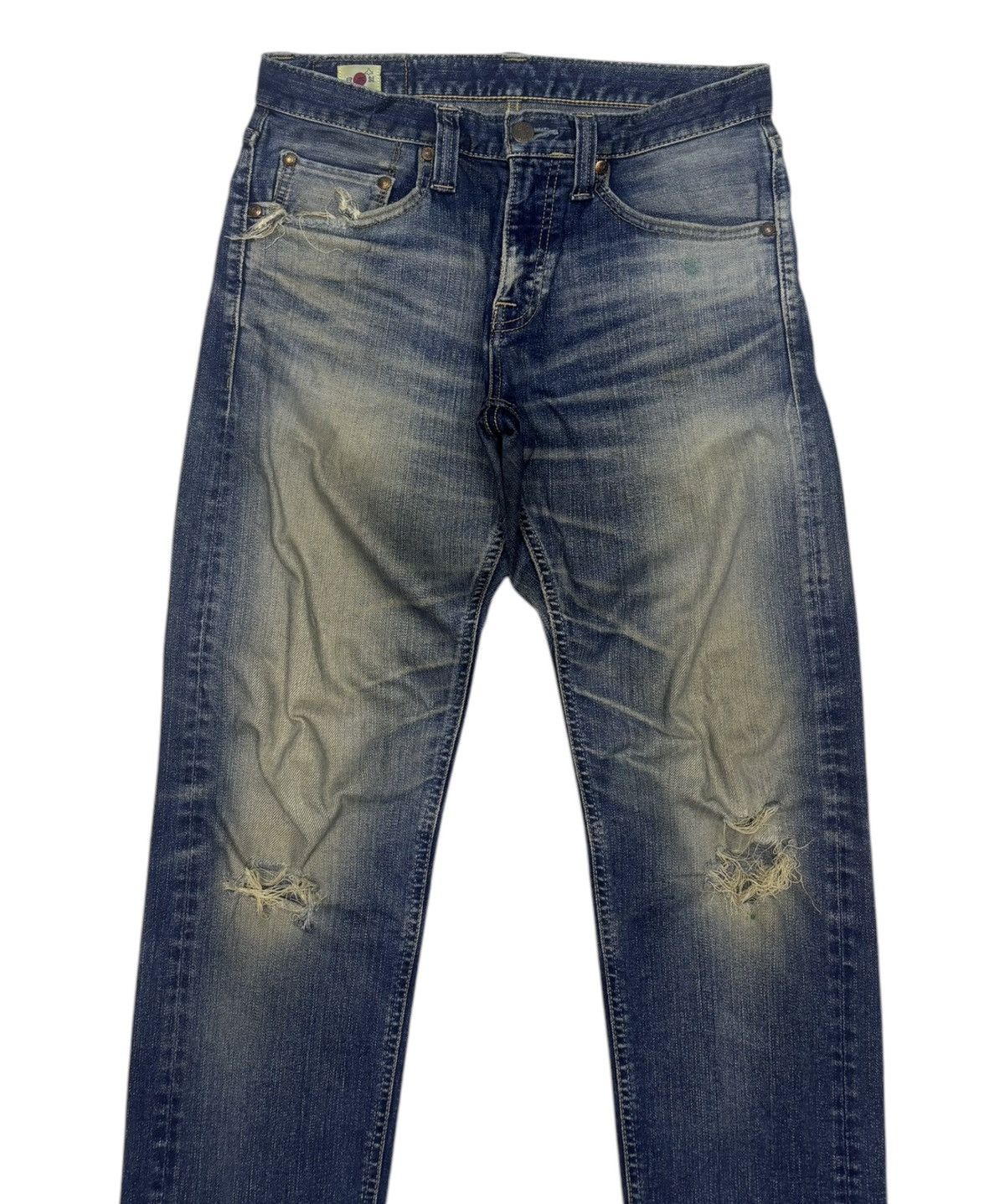 Big John × Japanese Brand × Jean VINTAGE BIG JOHN MADE IN JAPAN DISTRESSED DENIM JEANS Size US 30 / EU 46 - 3 Thumbnail