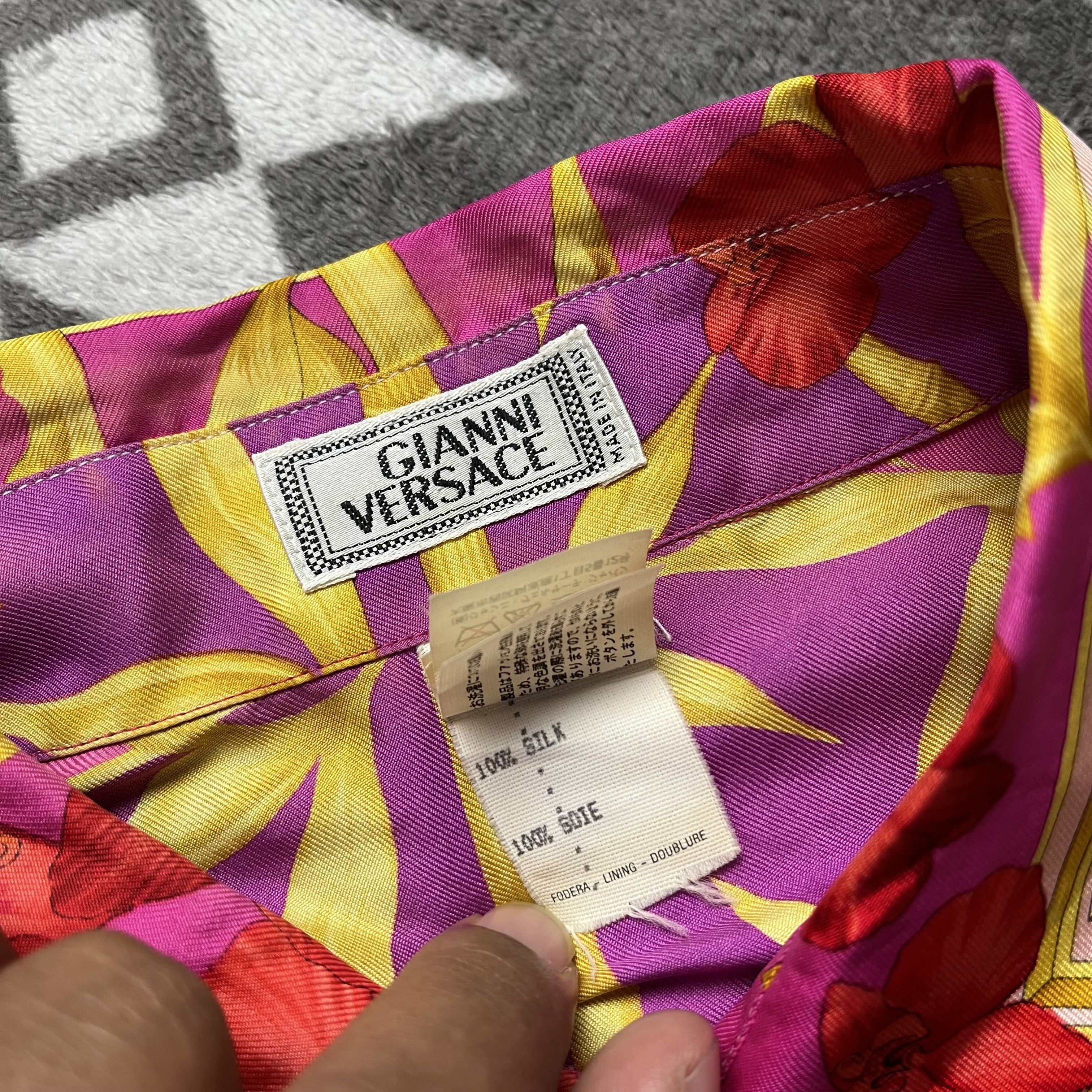Versace Vintage Gianni Versace medusa floral bamboo silk shirt Size US M / EU 48-50 / 2 - 11 Thumbnail