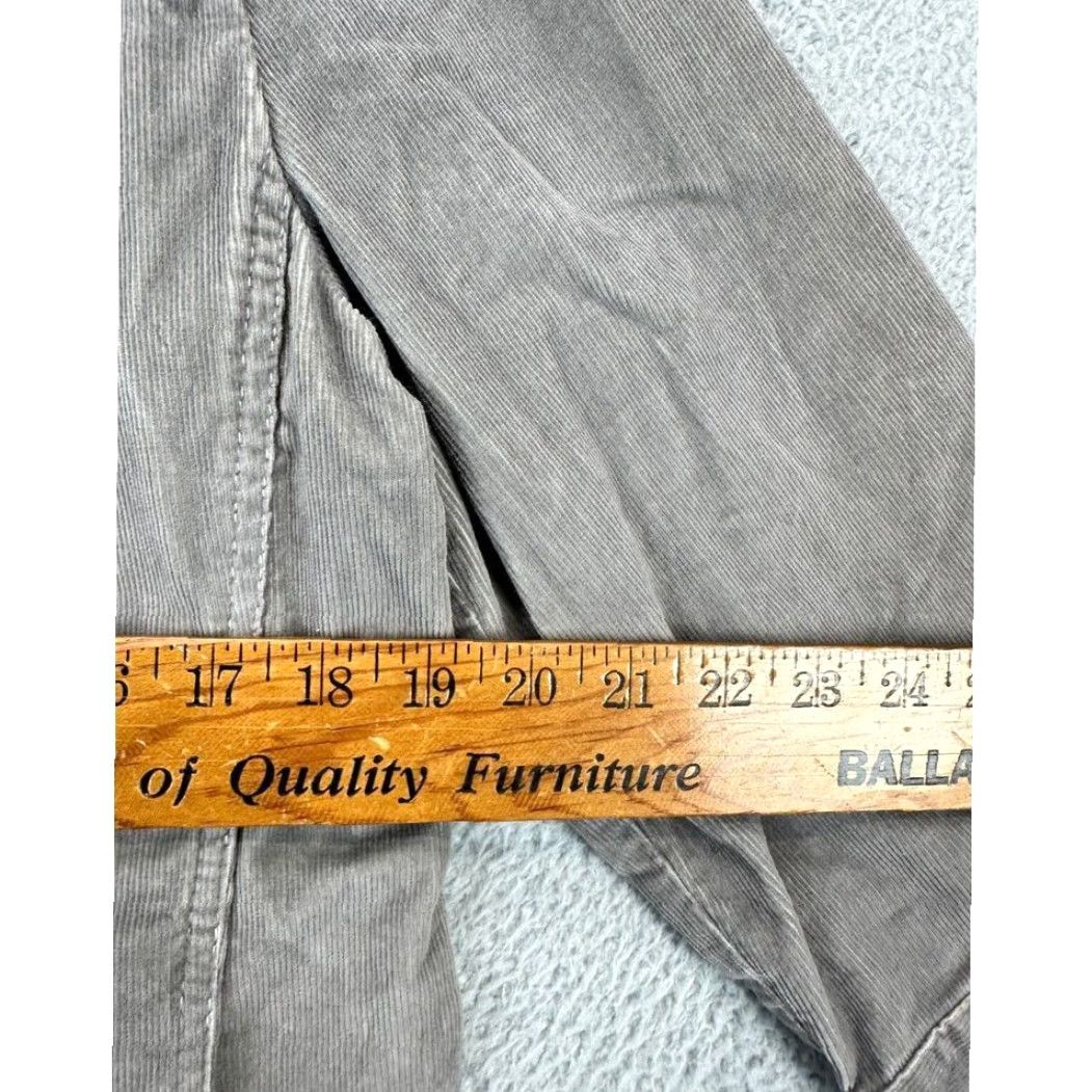 J. Jill J. Jill Corduroy Jacket Womens Medium Grey Stretch Button Front 3-Quarter Sleeve Size M / US 6-8 / IT 42-44 - 7 Thumbnail