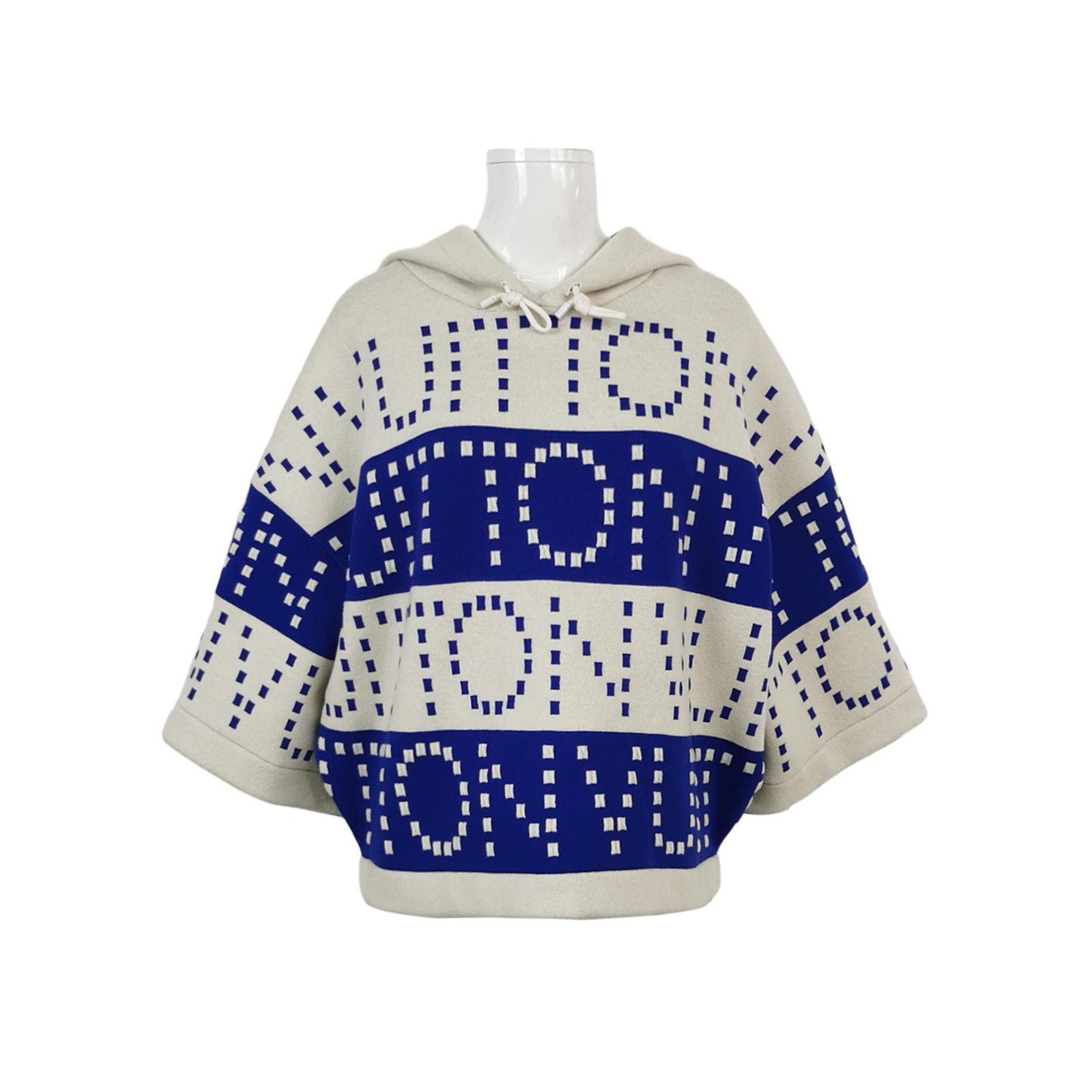 Louis Vuitton Louis Vuitton Blue Monogram Pattern Hoodie Size S Size S / US 4 / IT 40 - 1 Thumbnail