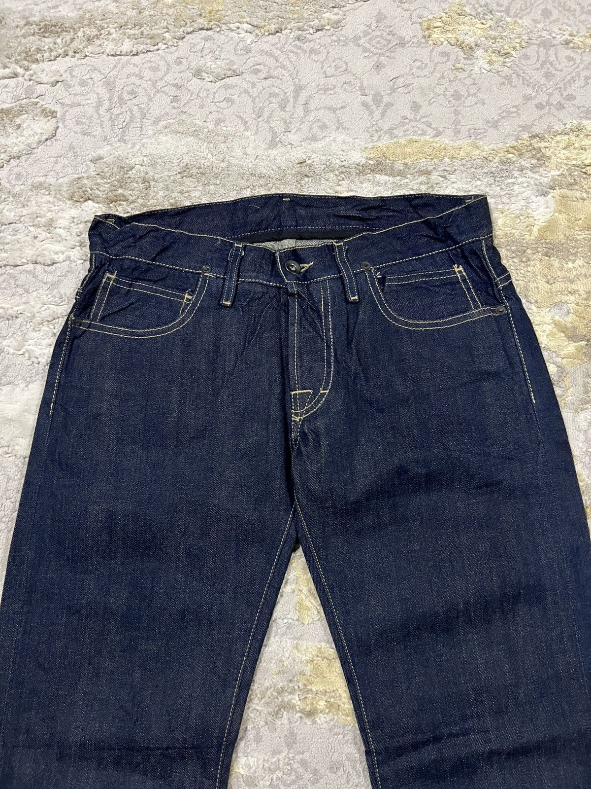 Rick Owens RARE 2005/06 Rick Owens OG Dark Blue Selvaged Denim Jeans Size US 28 / EU 44 - 4 Thumbnail