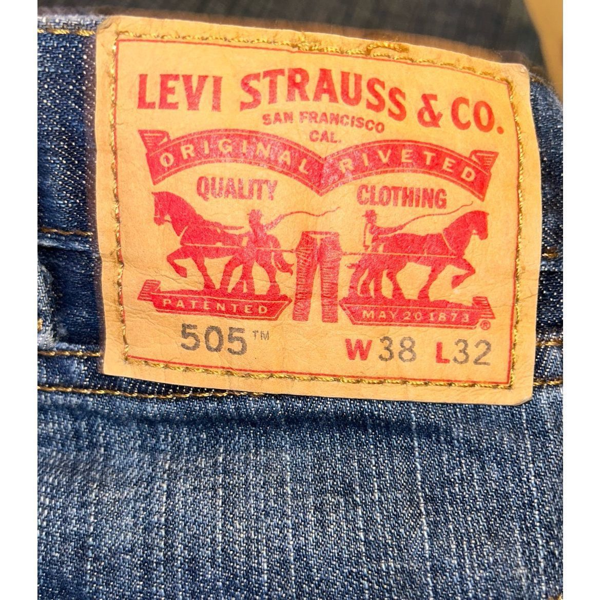 Levi's Mens Levi’s 505 jeans size 38 x 32 Size US 38 / EU 54 - 3 Thumbnail