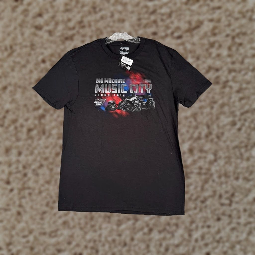 Vintage Indycar Shirt Men Extra Large Black Big Machine Music City Grand Prix 2023 Indy Mens Size US XL / EU 56 / 4 - 1 Thumbnail