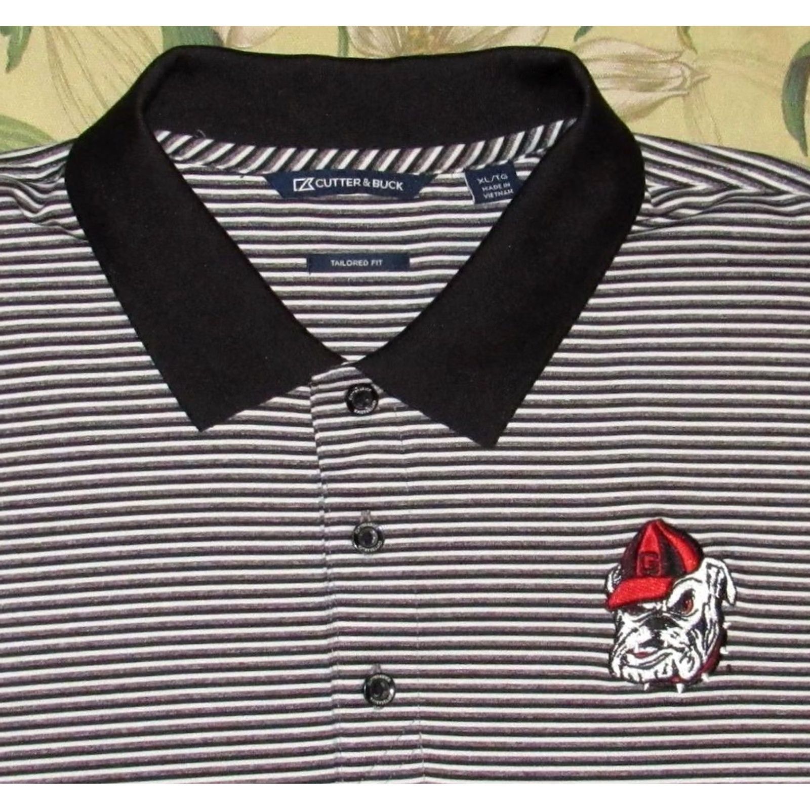 Cutter & Buck Cutter & Buck Georgia Bulldogs Short Sleeve Polo Shirt Tailored XL Mens Black Polo Shirt Size US XL / EU 56 / 4 - 2 Thumbnail