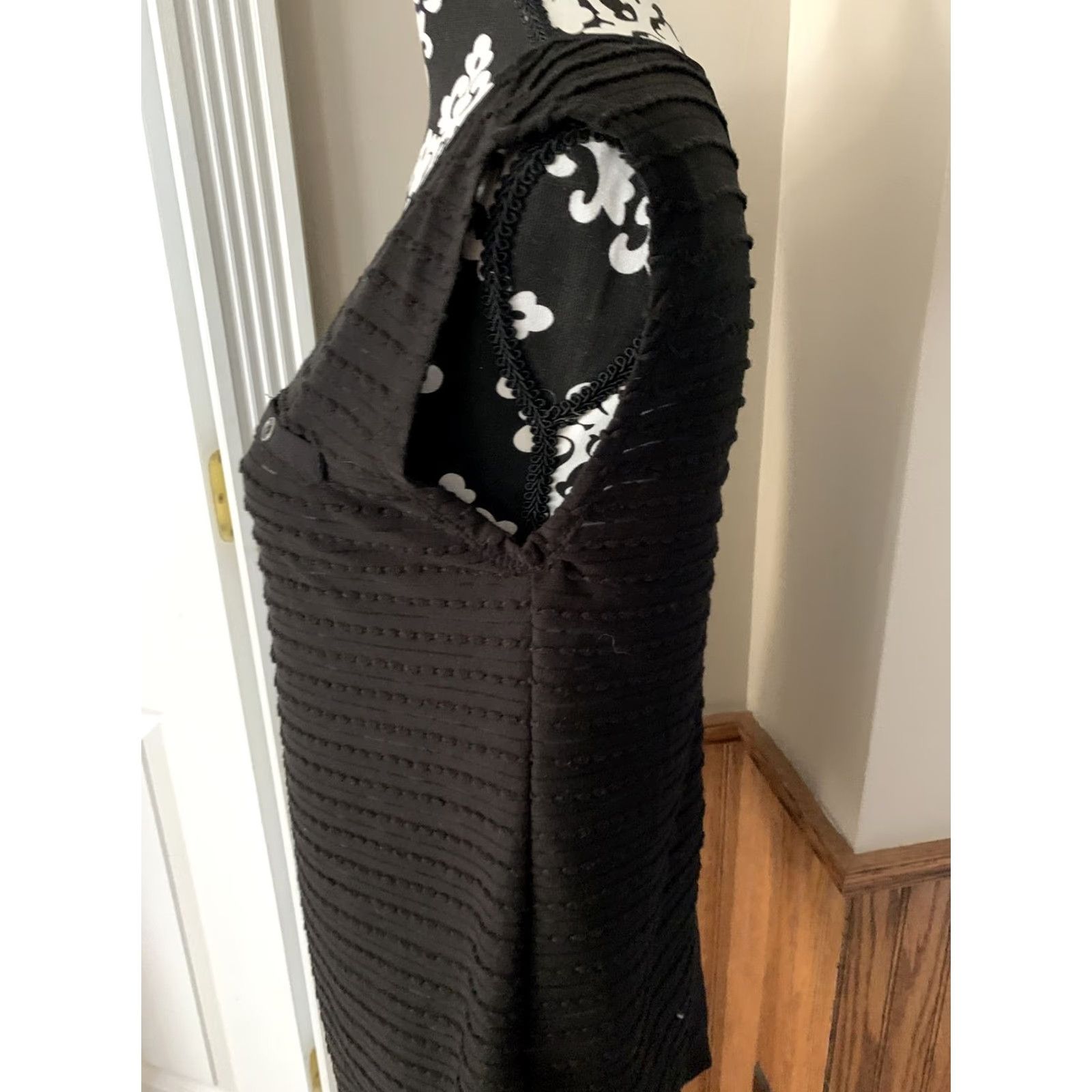 Vintage Maurices Blouse Sleeveless Black Sheer Top Womens Sz S Office/Work #820 Size S / US 4 / IT 40 - 3 Thumbnail