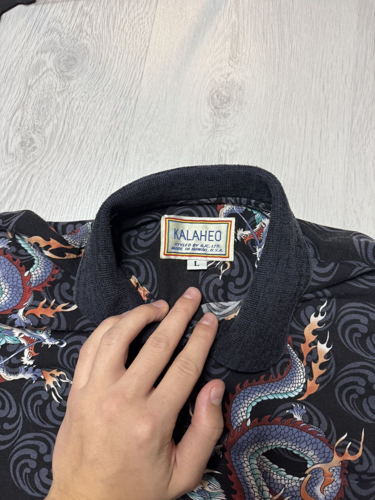 Kalaheo Vintage Kalaheo Dragon Hawaiian Button Shirt L Size Size US L / EU 52-54 / 3 - 4 Thumbnail