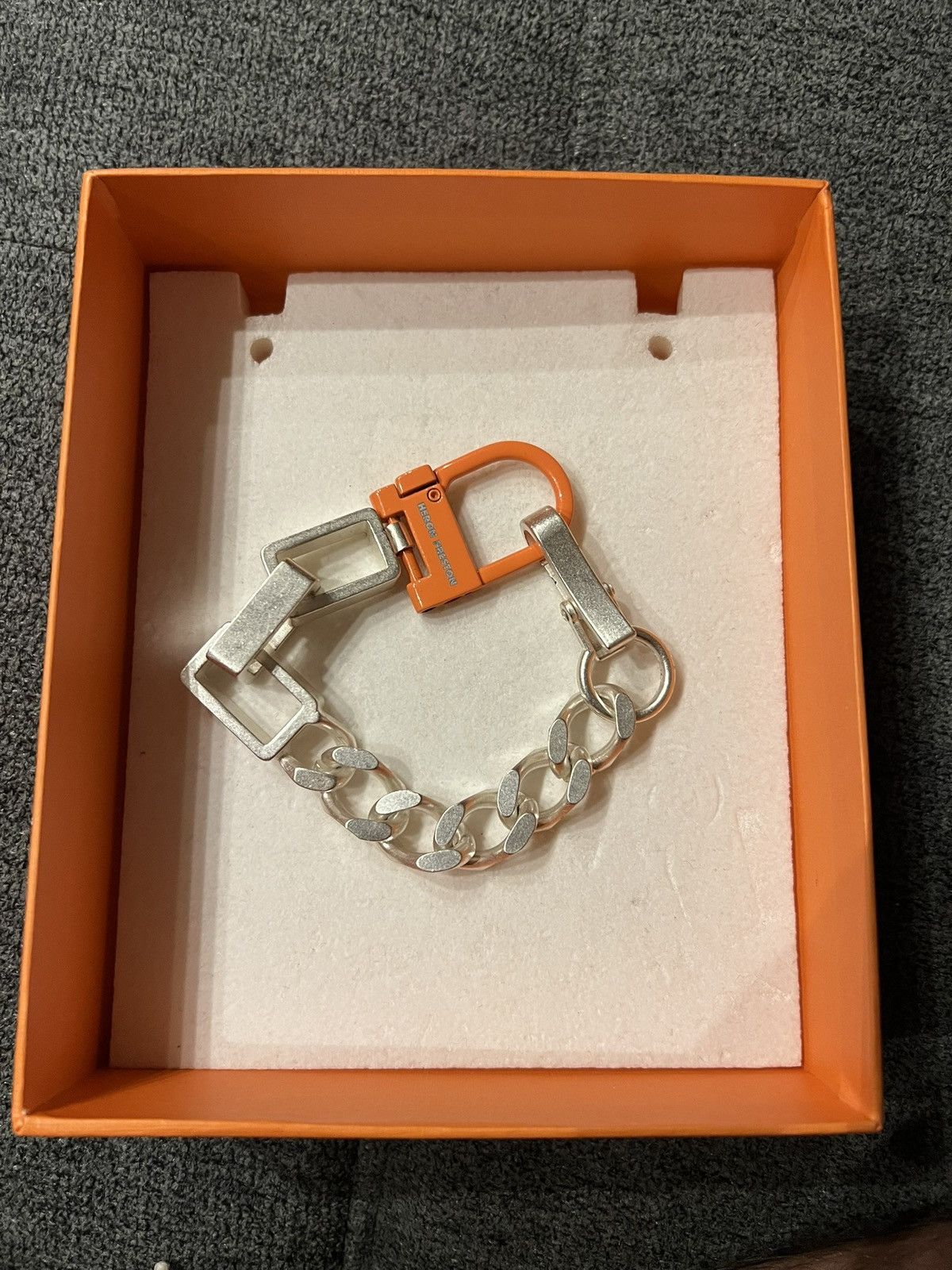 Heron Preston Heron Preston Silver Multichain Square Bracelet Ssense Size ONE SIZE - 1 Thumbnail