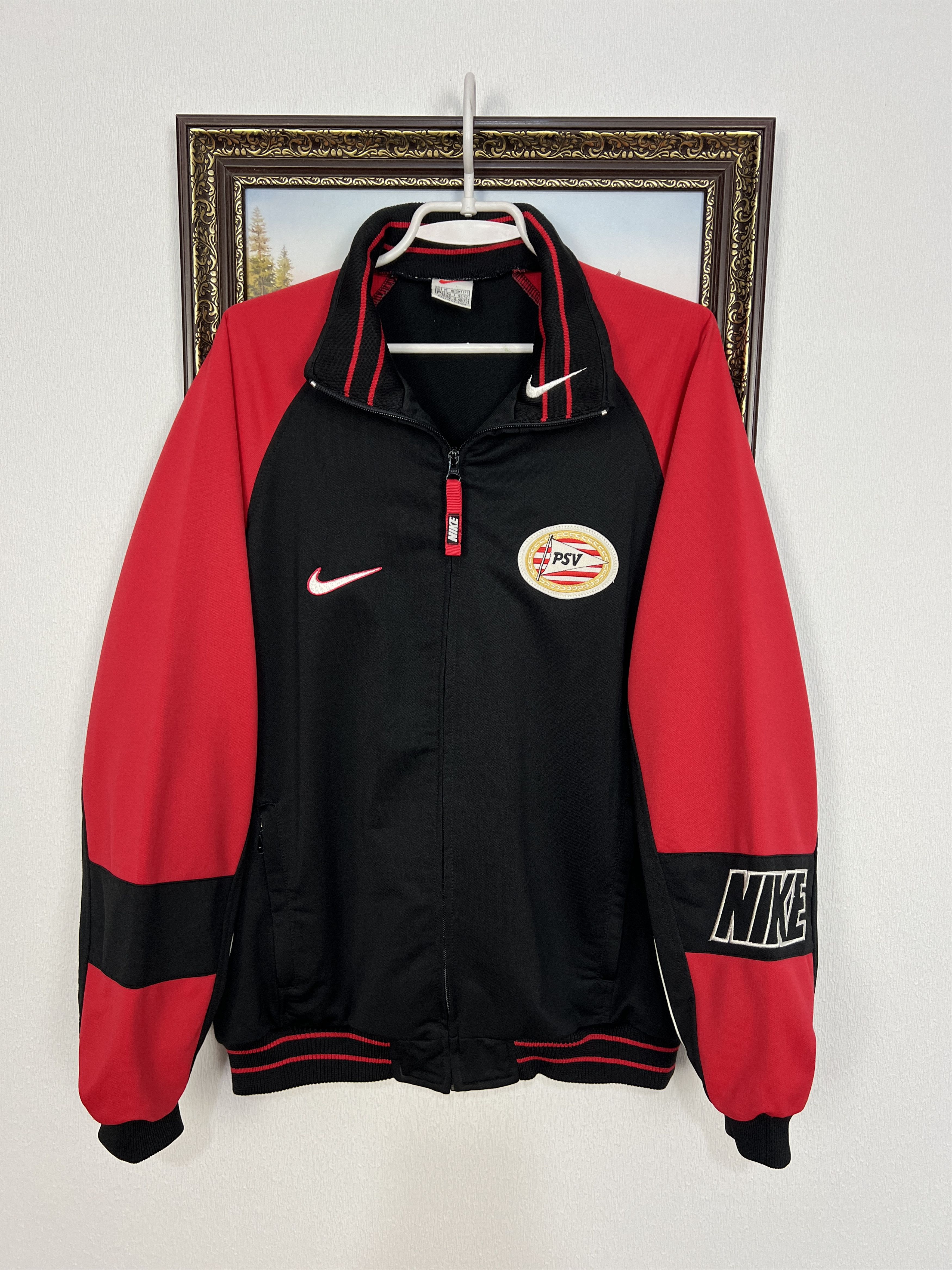 Nike Vintage PSV Eindhoven Football Jacket Soccer Track Top Zip Size US M / EU 48-50 / 2 - 1 Thumbnail