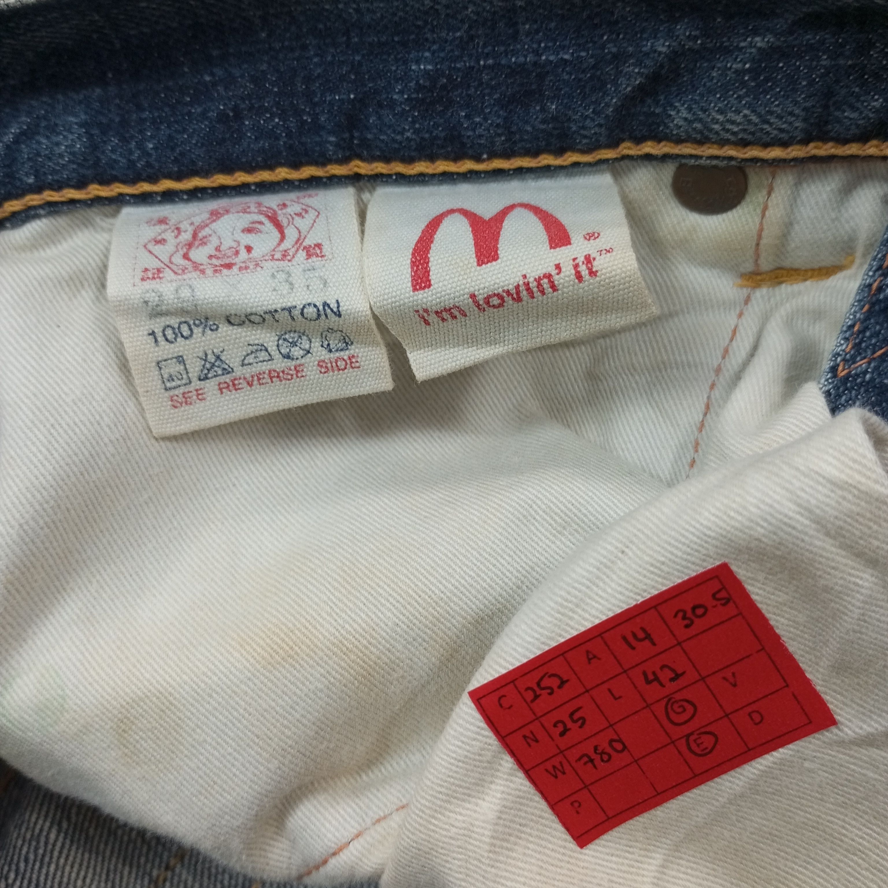 Evisu Evisu X McDonald Japanese Brand Custom Daicock Jeans c252n25 Size US 28 / EU 44 - 13 Thumbnail