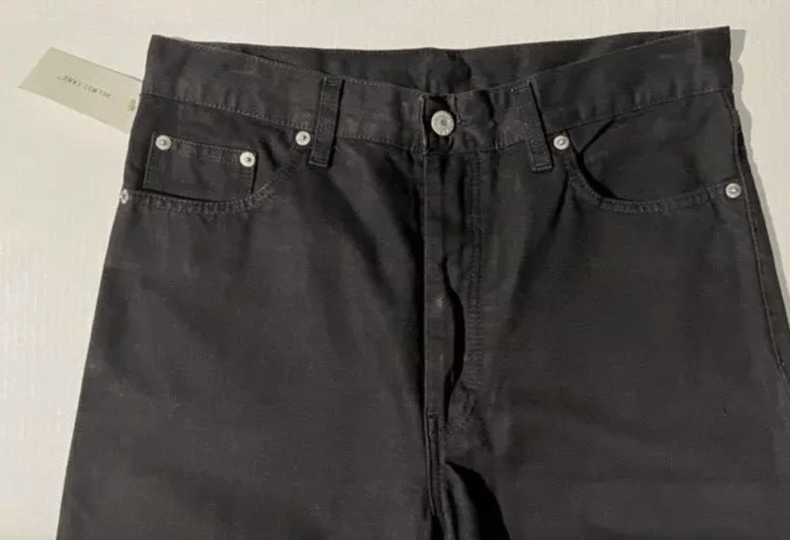 Helmut Lang Rare Vtg 1996 New HELMUT LANG Mens Black Cotton Jeans Size US 33 - 5 Thumbnail
