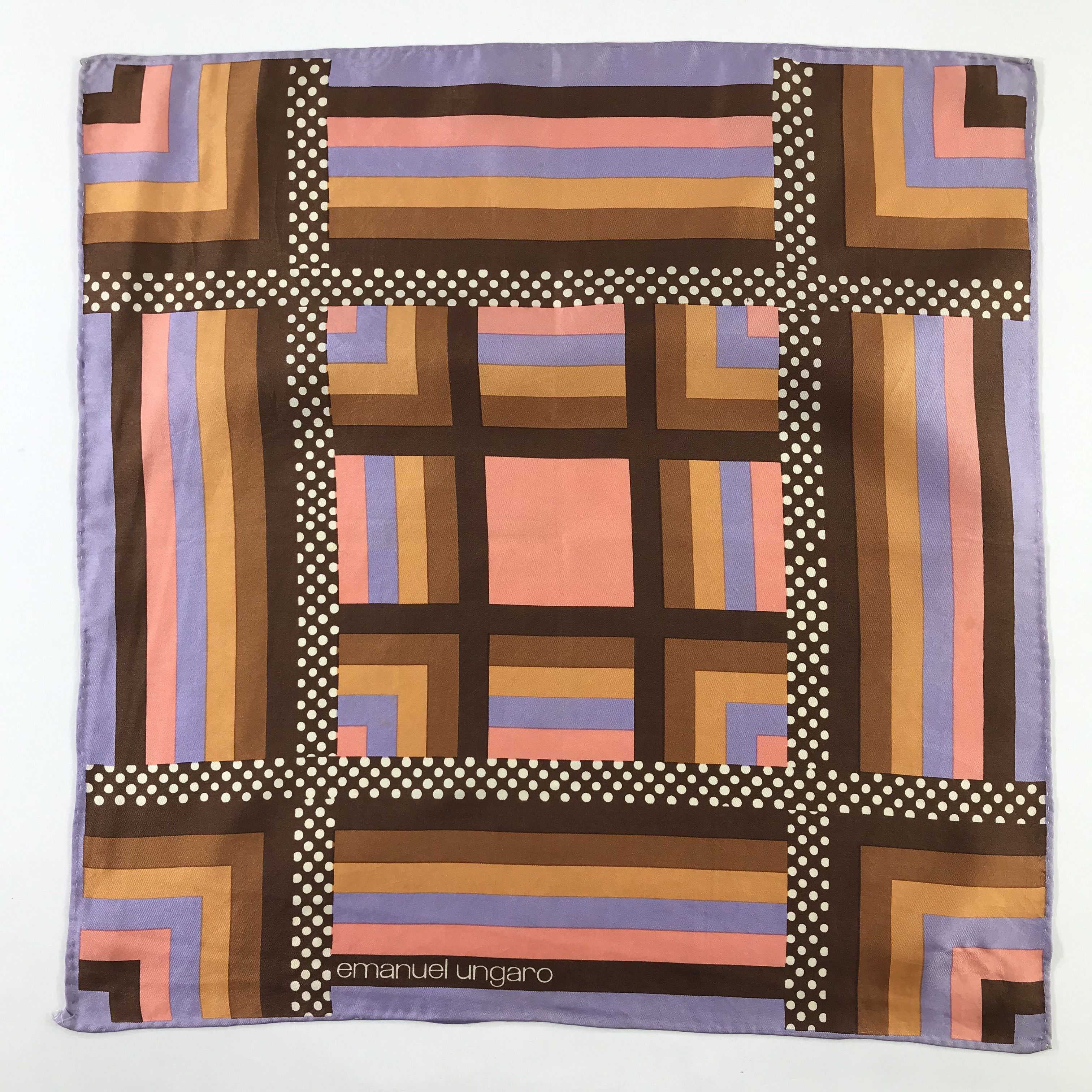 Emanuel Ungaro × Vintage Emanuel Ungaro Bandana / Handkerchief / Neckerchief - S530 Size ONE SIZE - 1 Thumbnail
