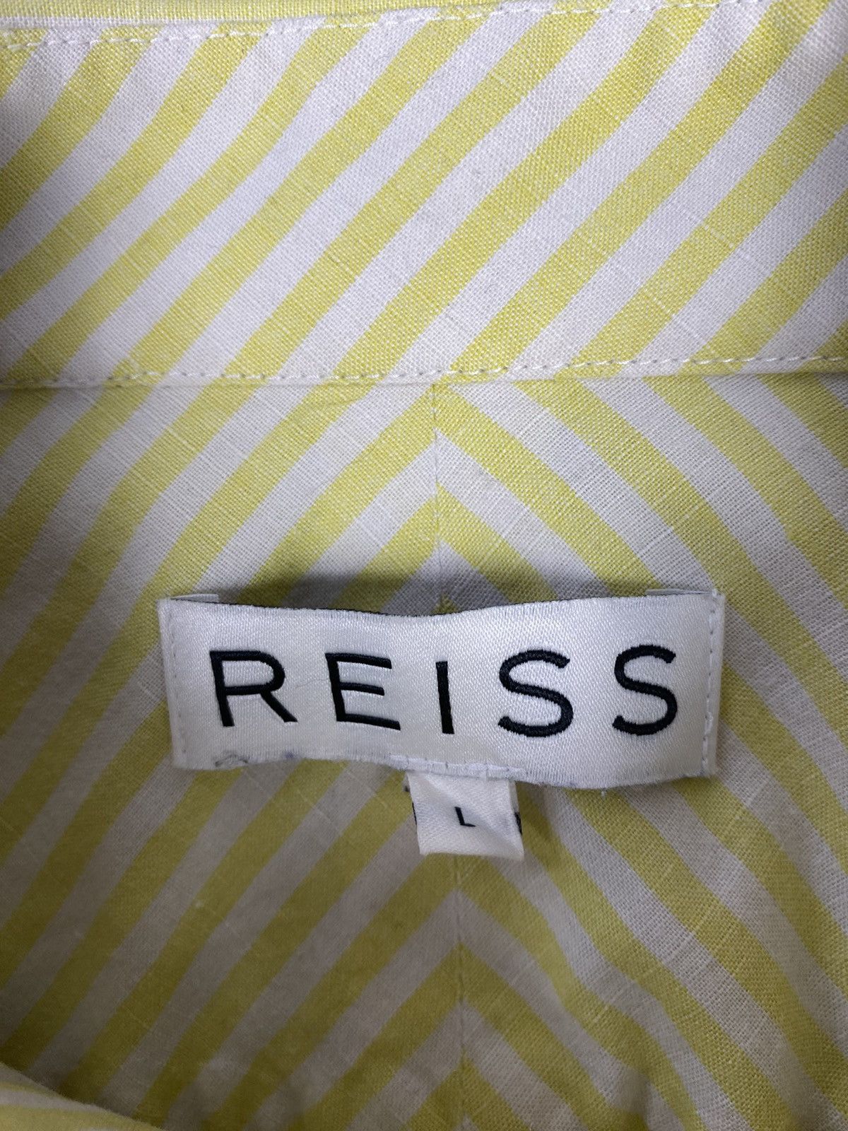 Reiss Reiss Stripped Luxury Short Sleeve button up shirt Size US L / EU 52-54 / 3 - 7 Thumbnail