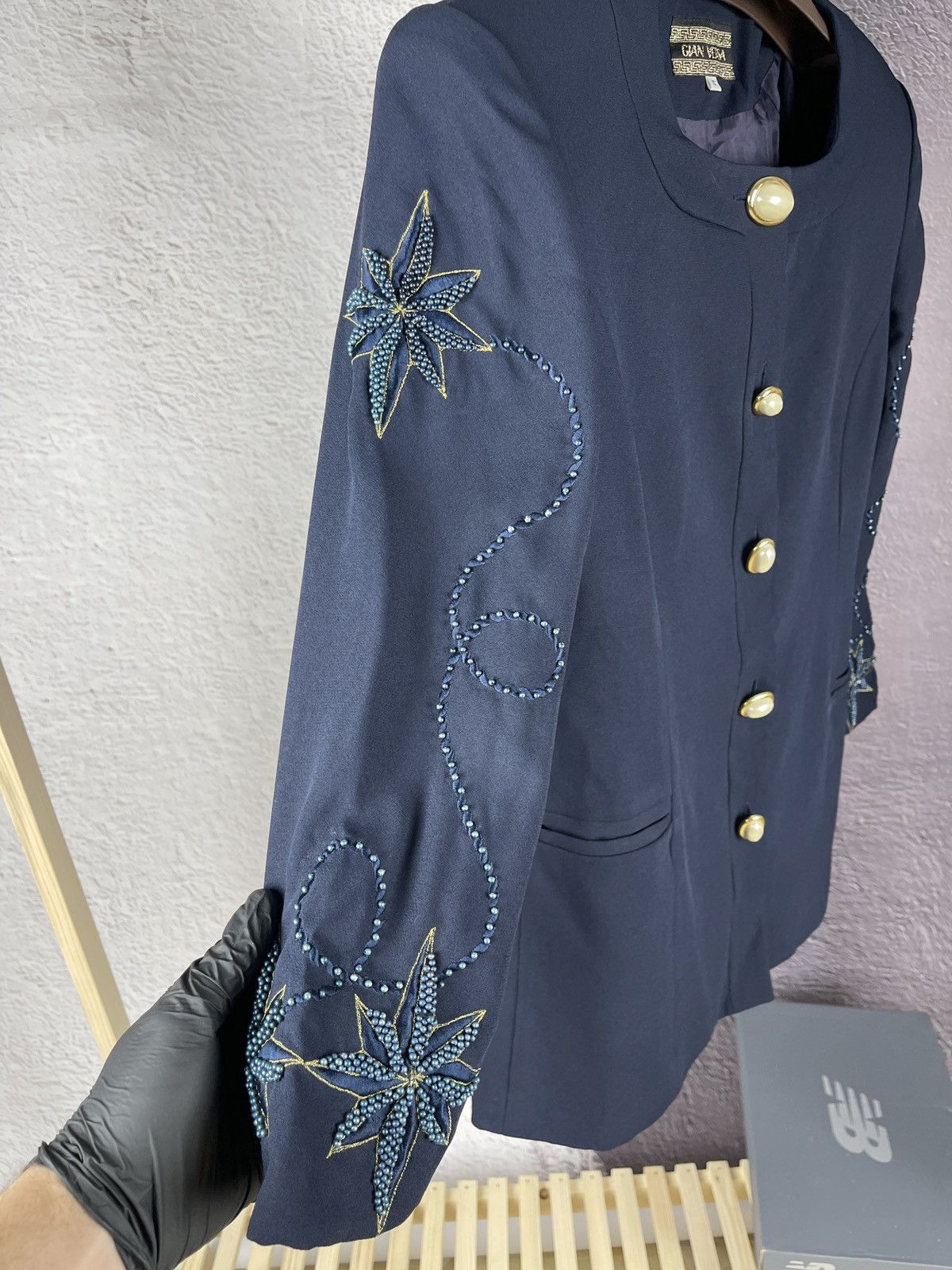 Versace Gian Versa Gianni Versace embroidery rhinestones jacket Size S / US 4 / IT 40 - 11 Thumbnail
