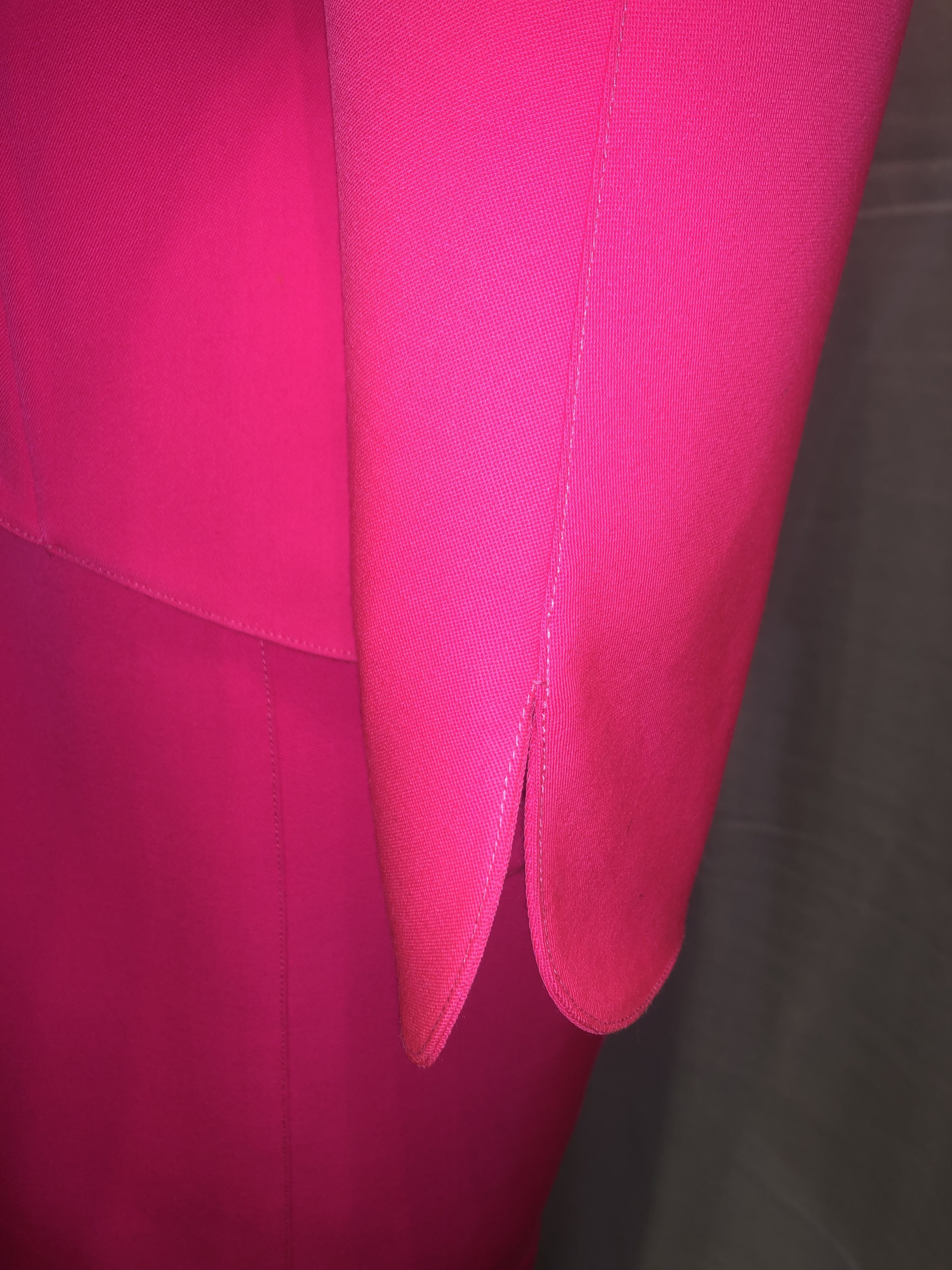 Thierry Mugler Fluo Pink Skirt Suit Size M / US 6-8 / IT 42-44 - 23 Thumbnail