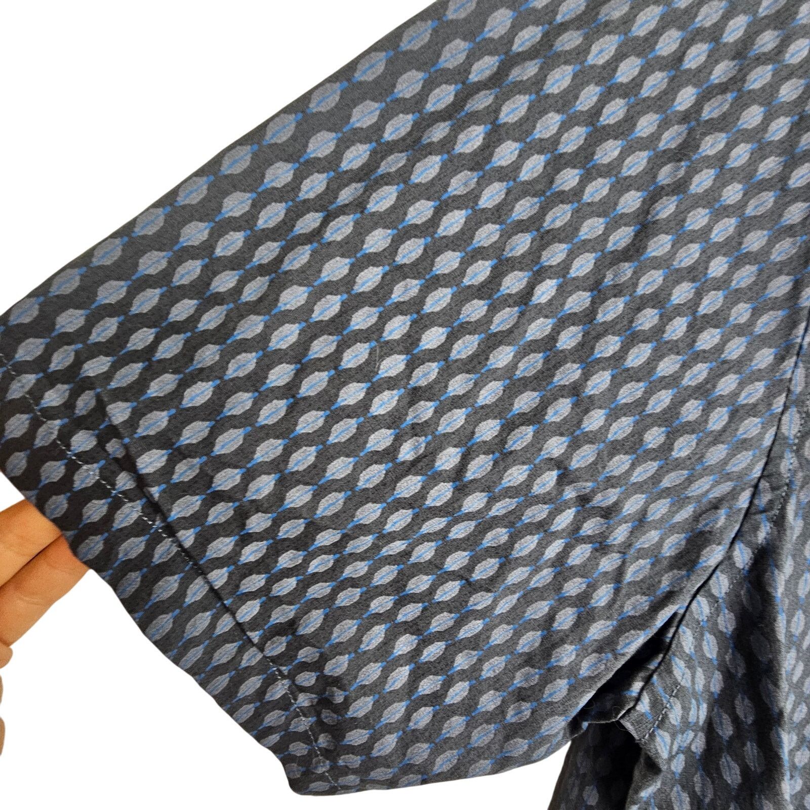 Voyage Voyager Mens Geometric Print Shirt XL Grunge Skater Casual Size US XL / EU 56 / 4 - 4 Thumbnail
