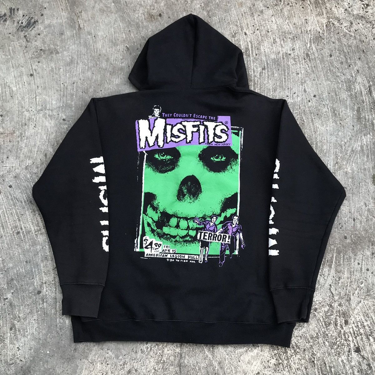 Misfits Vintage Misfits Terror Punk Rock Band Zip Up Hoodie Band Size US XXL / EU 58 / 5 - 13 Thumbnail
