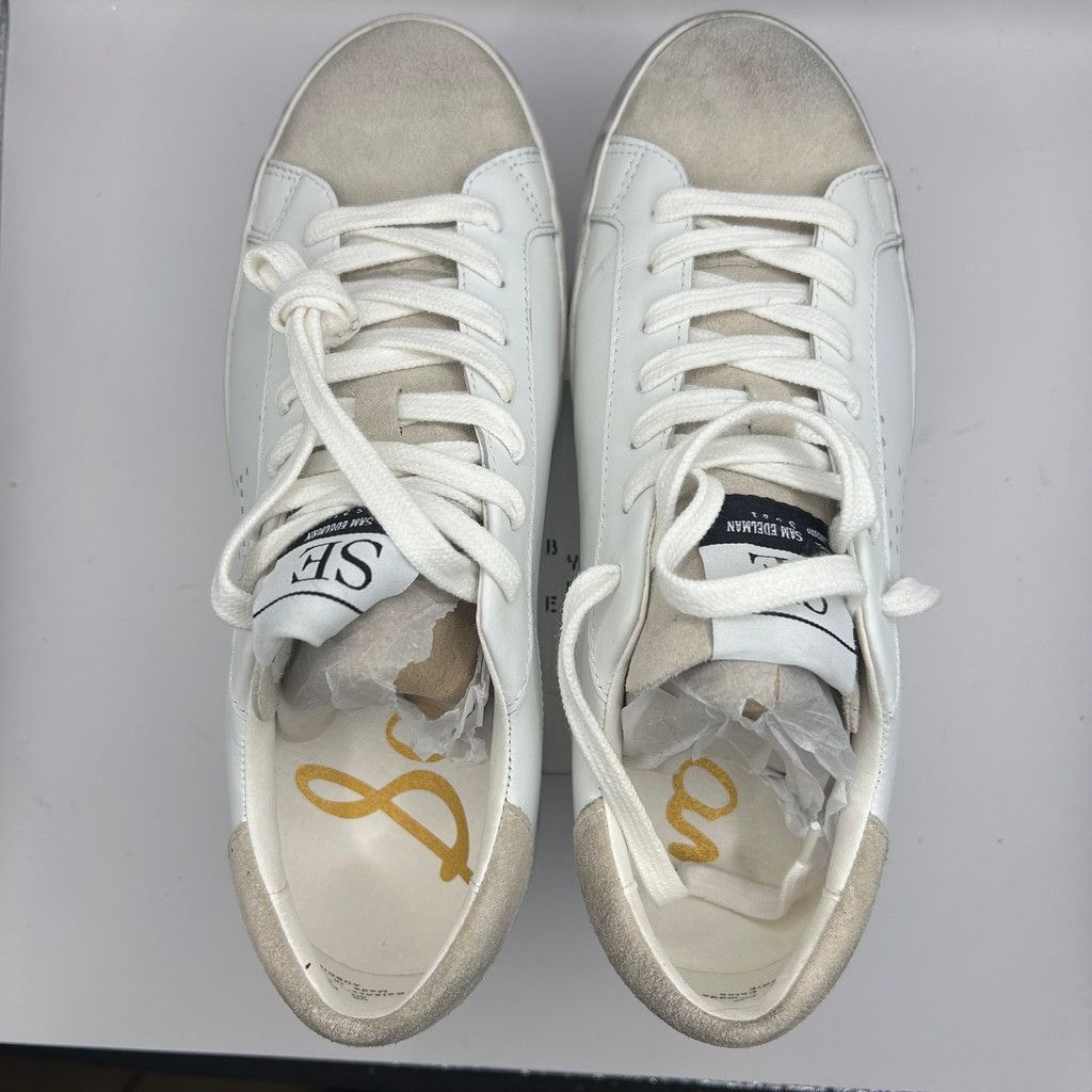 Sam Edelman Women's Sam Edelman Leather Sneakers,White, 6M Size US 6 / IT 36 - 12 Thumbnail